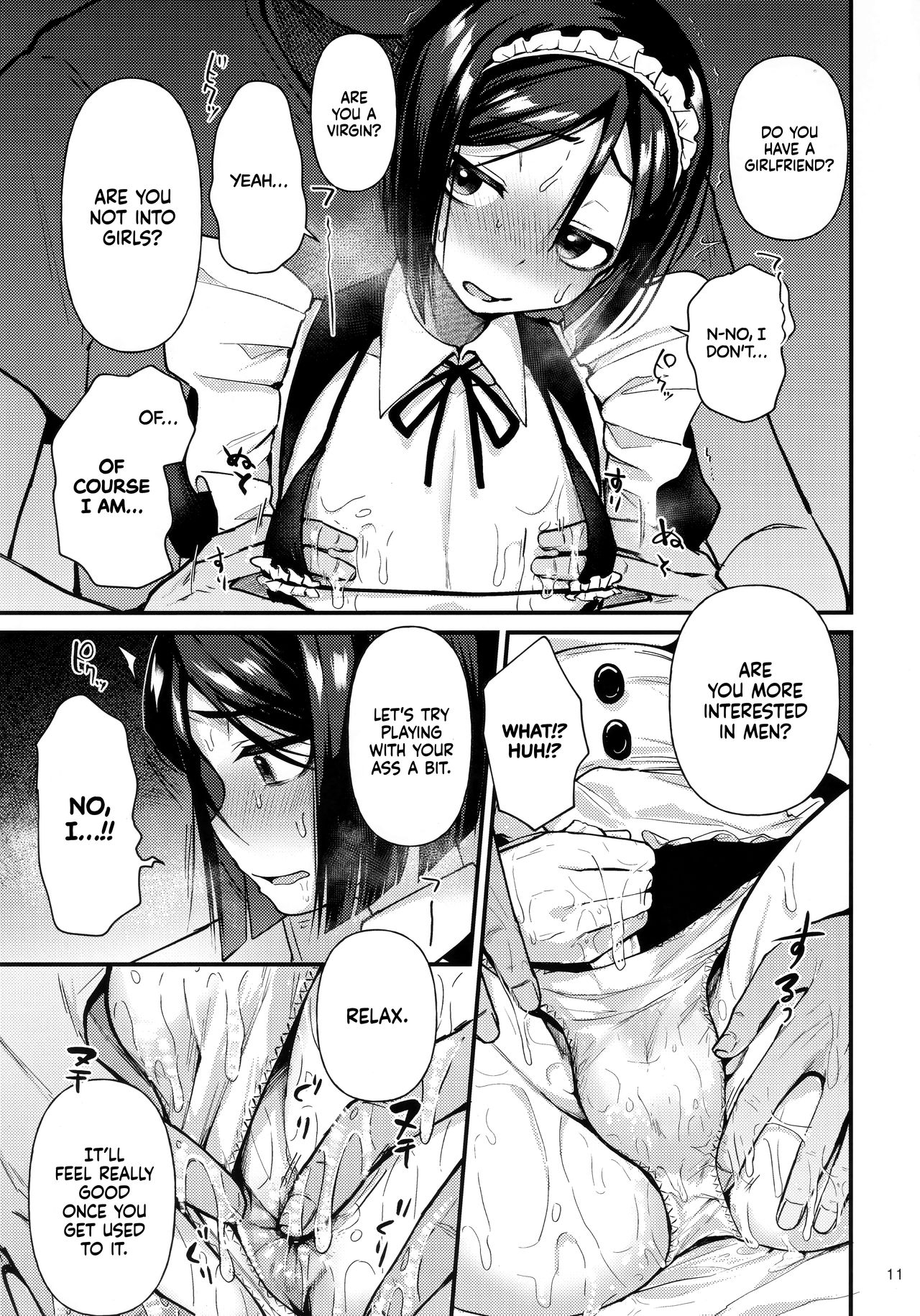 Nonke Nano ni Josou Maid de AV Debut | Even Though He's Straight, He's Making His Porn Debut As A Crossdressing Maid   =TLL + mrwayne= page 10 full