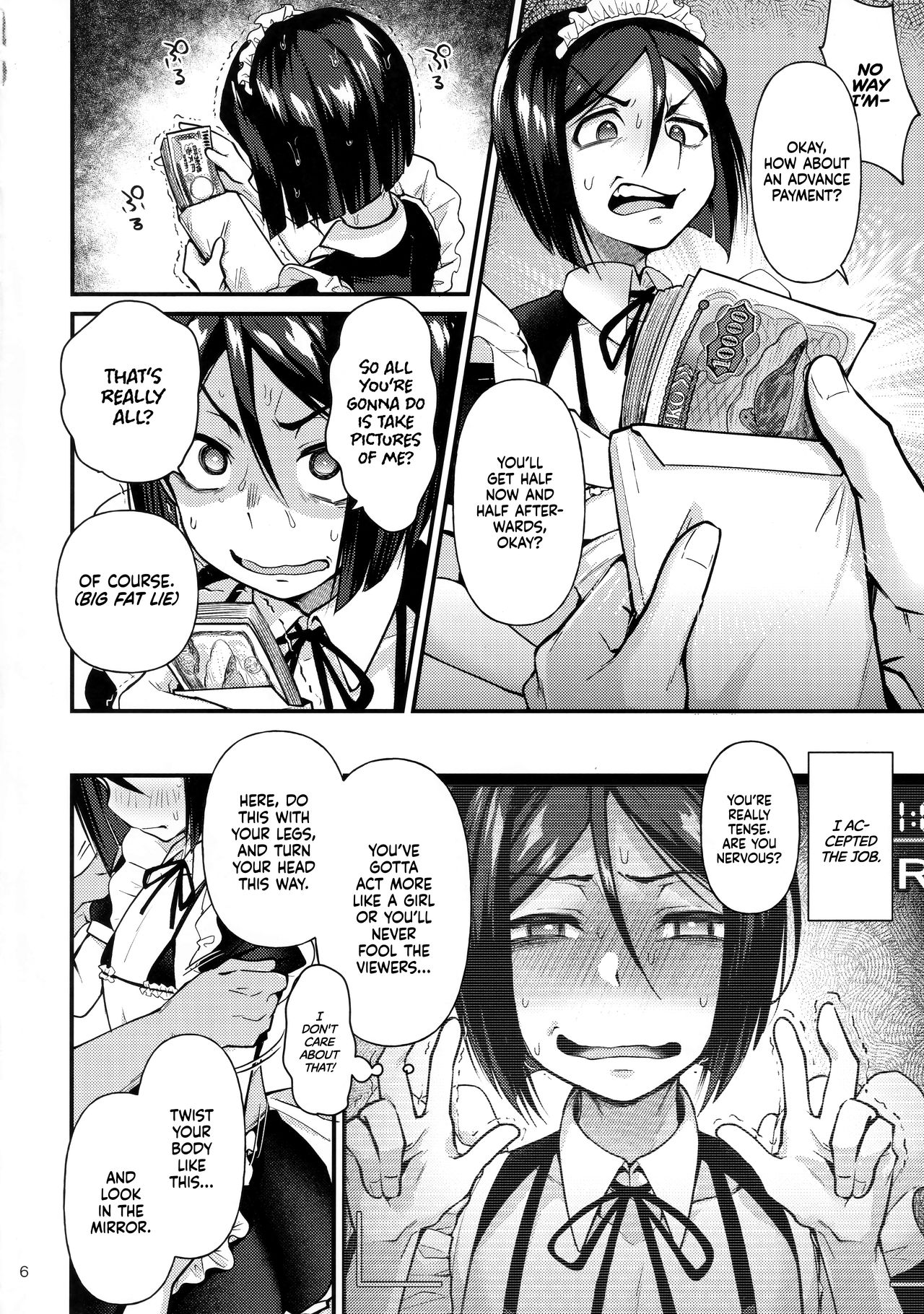 Nonke Nano ni Josou Maid de AV Debut | Even Though He's Straight, He's Making His Porn Debut As A Crossdressing Maid   =TLL + mrwayne= page 5 full