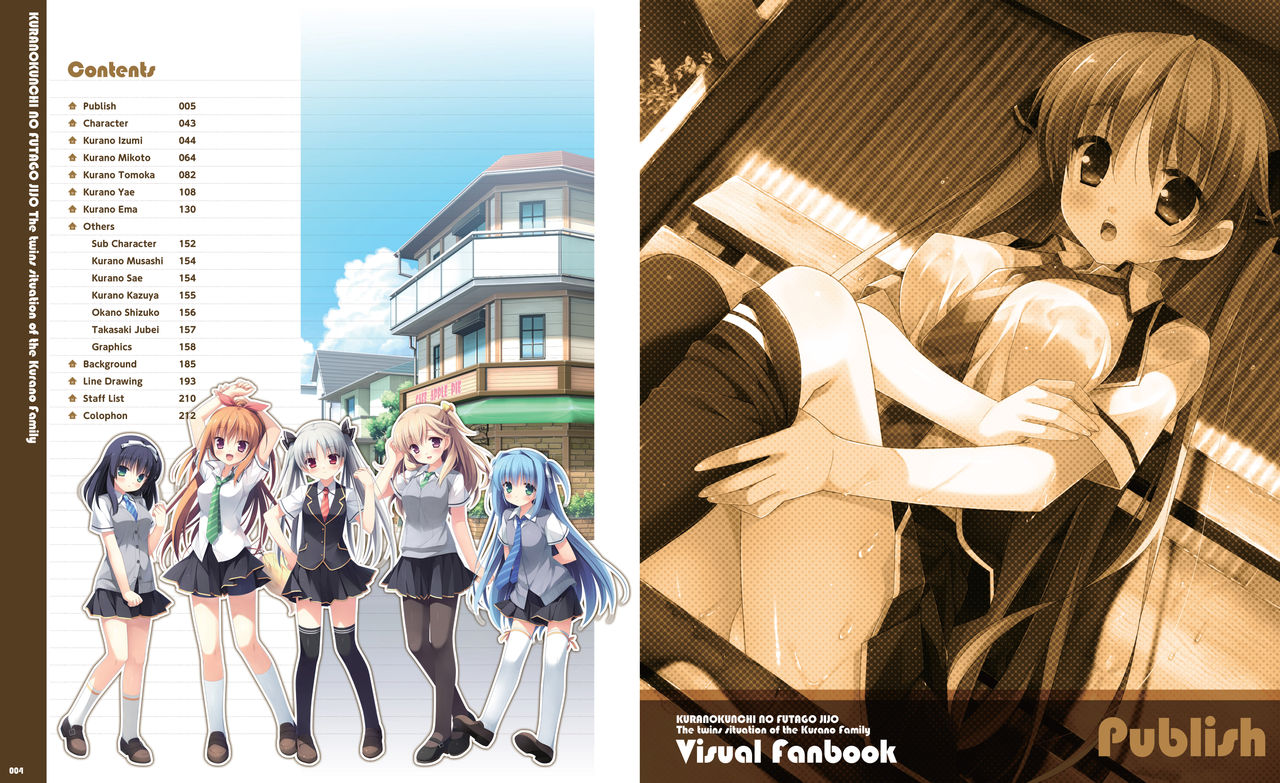 Kurano Kunchi no Futago Jijou Visual Fanbook page 7 full