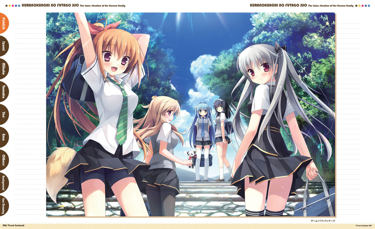 Kurano Kunchi no Futago Jijou Visual Fanbook page 8 full