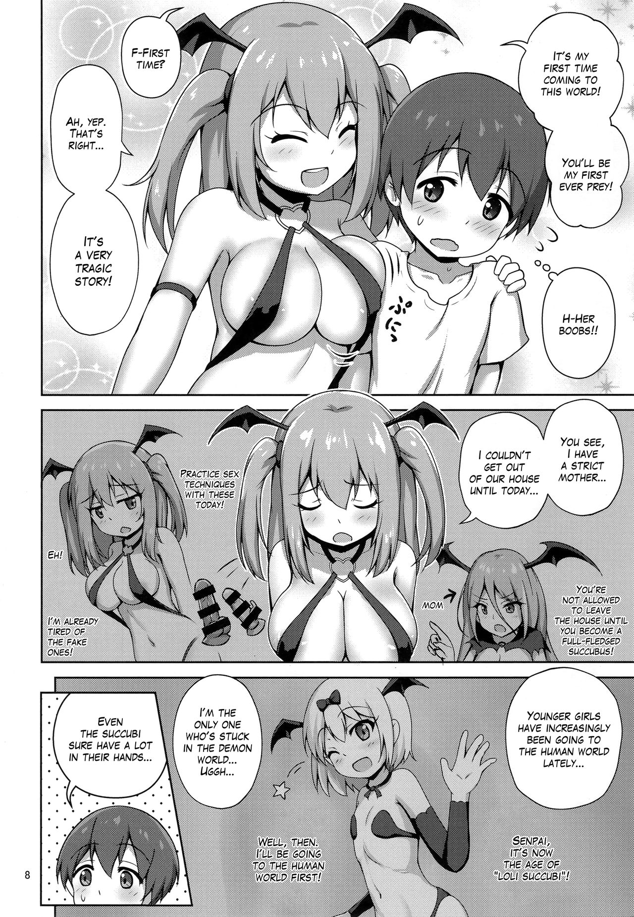 Hakoiri Succubus, Shota ni Deau. | The Sheltered Succubus Meets A Little Boy. page 7 full
