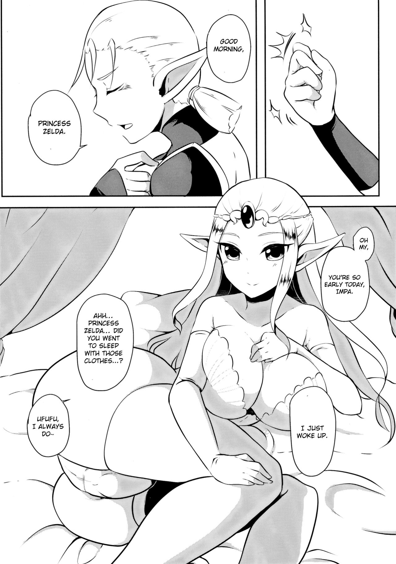 Toki Mawari 1.5 - TokiOca Zelda Hime ga Synchro Shite Futanari ni Nacchatta page 4 full