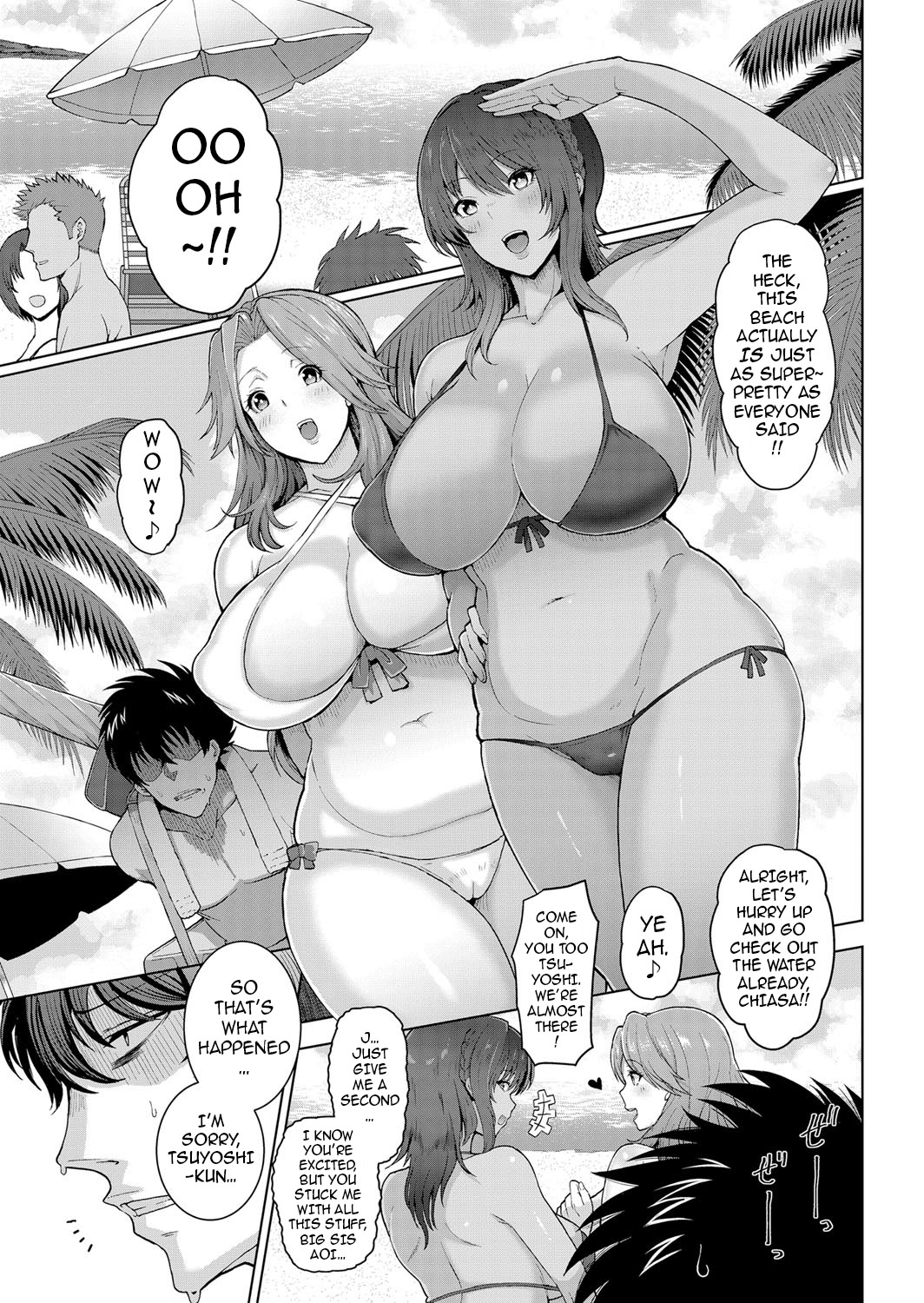[Tawara Hiryuu] Toshiue Zukushi Jukushita Sanshimai | The Three Older, Mature Sisters Next Door [English] {darknight} Hentai - Raw