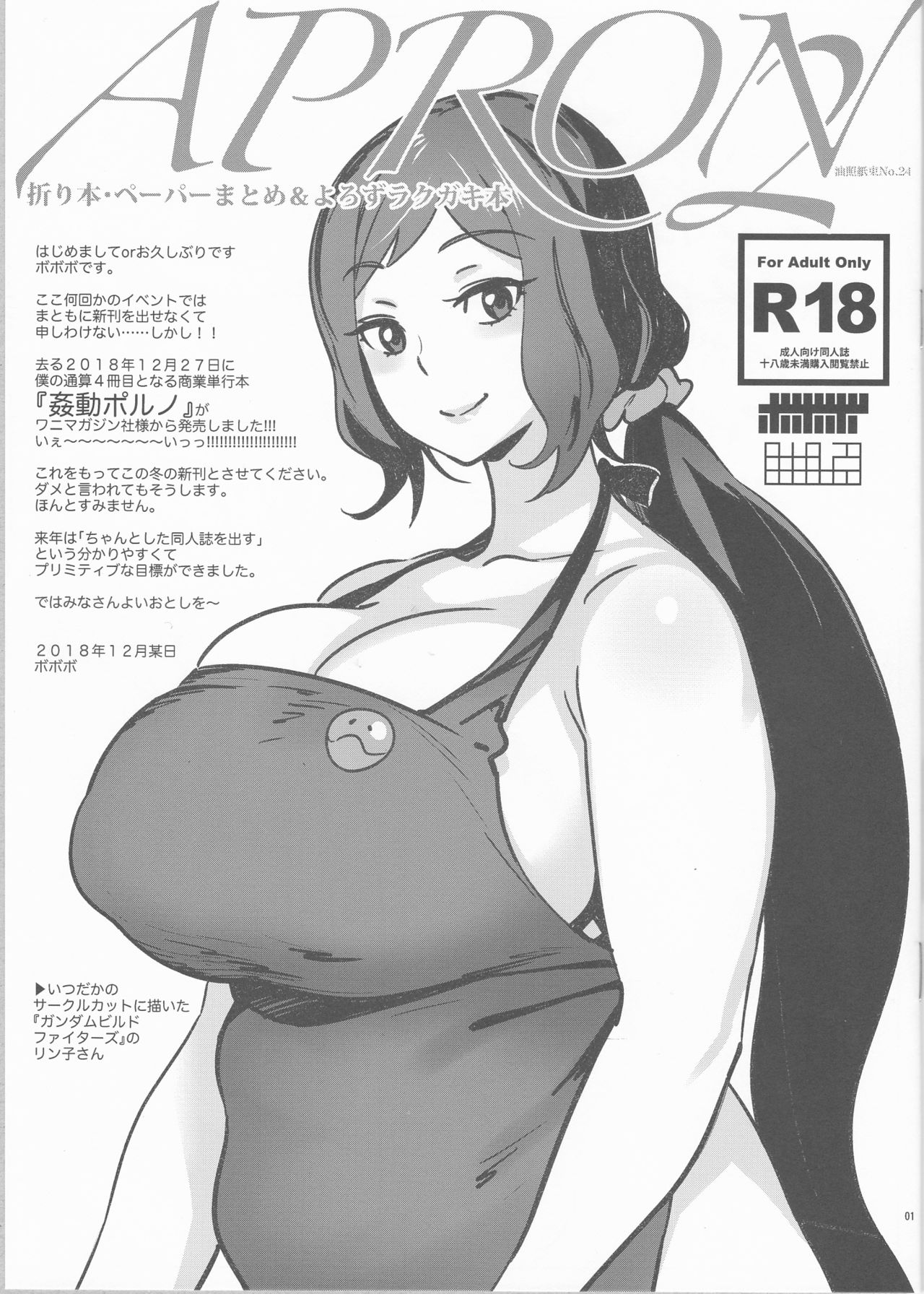 APRON 2 Orihon Paper Matome & Yorozu Rakugaki Bon page 1 full