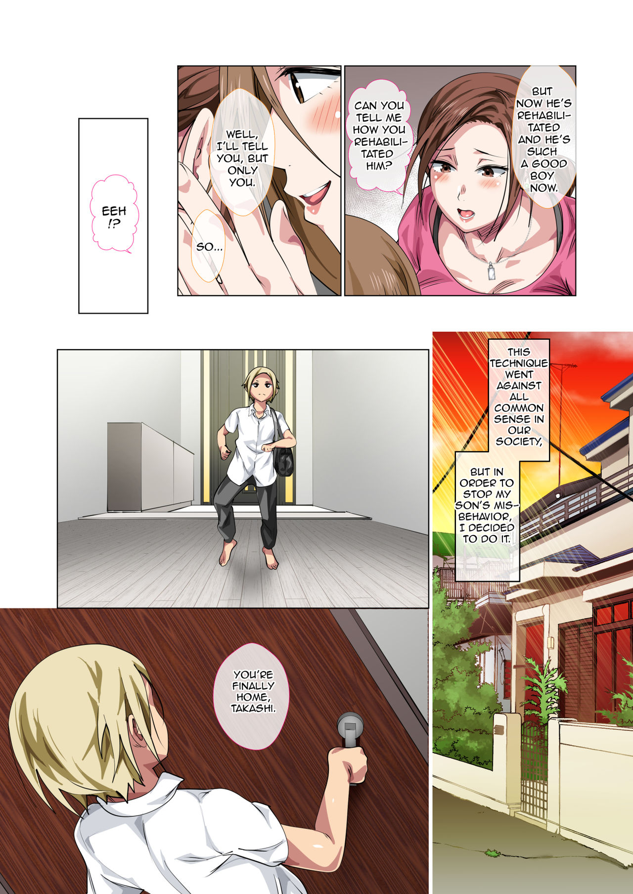 Okorinbo Mama no Amayakashi Sex de Furyou Musuko ga Kousei Shita Hanashi | Rehabilitation of Delinquent Son by Short-tempered Mother's Sweet Lovemaking page 7 full