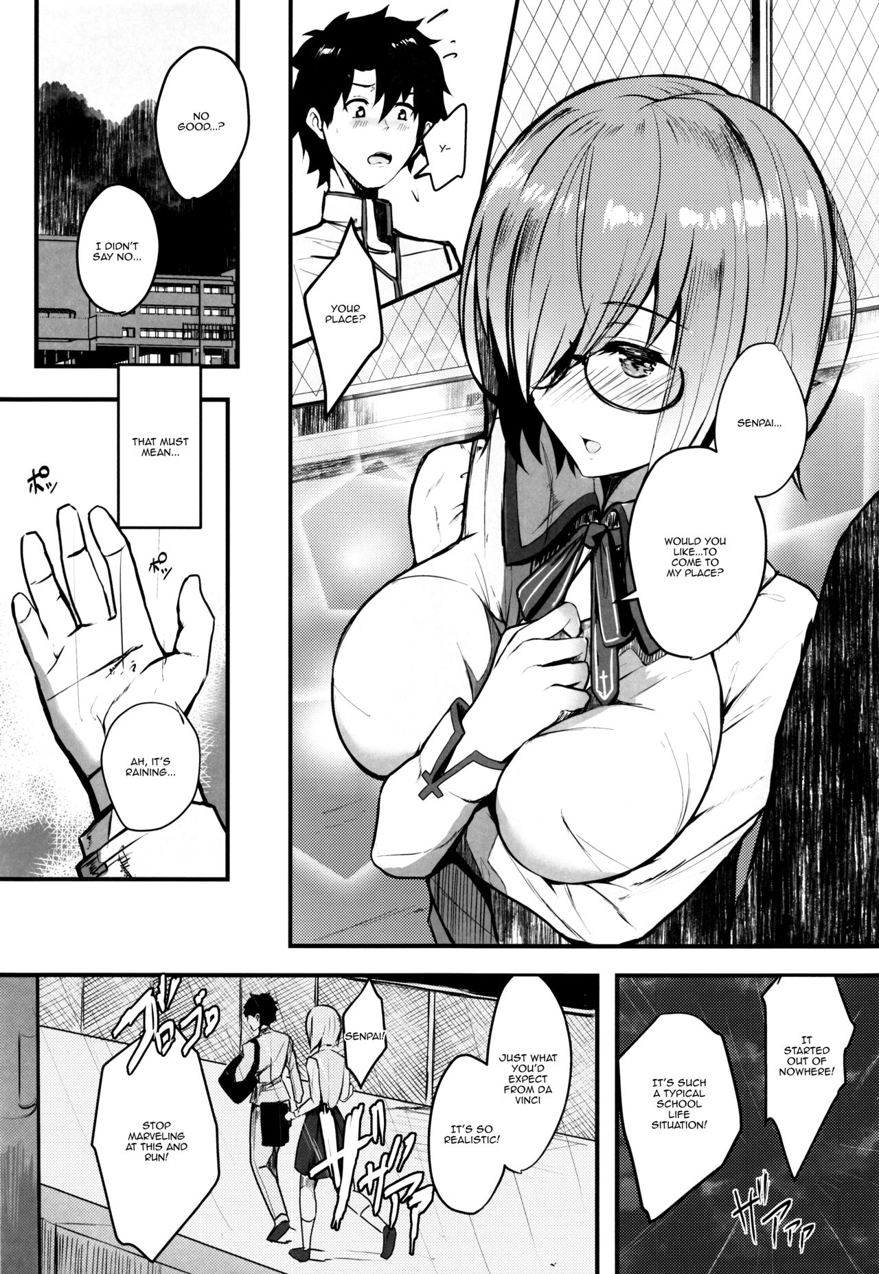 Mash to Koukou Seikatsu Seifuku Hatsu Ecchi Hen | Having a Lewd Highschool Life With Mash page 3 full