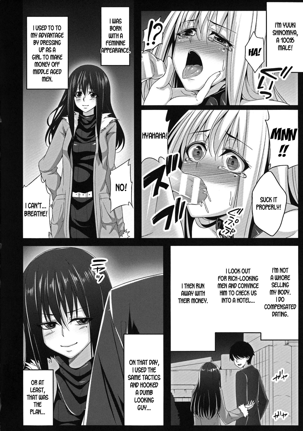 Josou Sagishi no Junan | The Suffering of a Cross-dressing Scammer page 2 full
