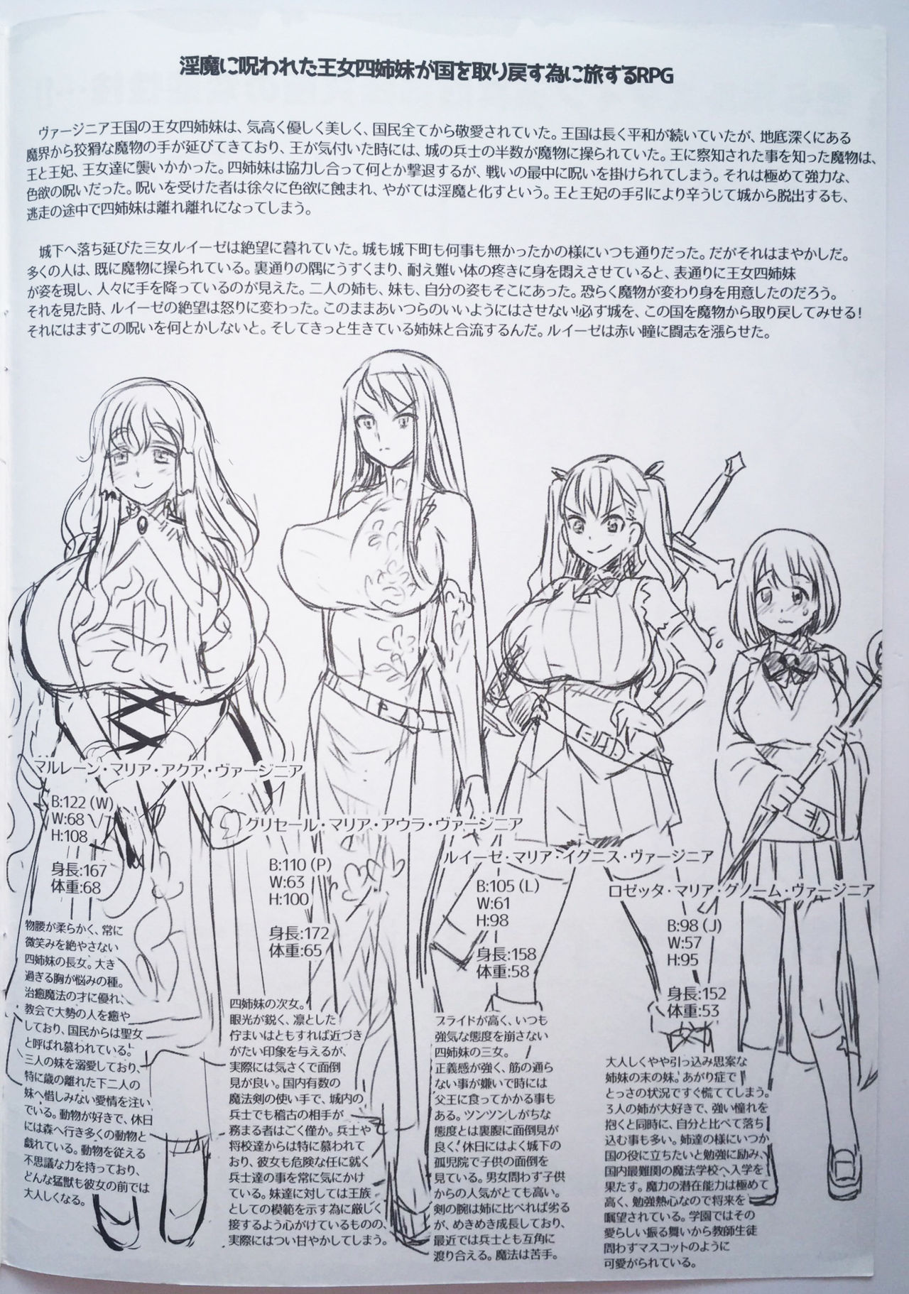 Warera Holstein Oujo Yonshimai Kyuukyoku no Hentai Seigi...!! Holstein Battle Fuck!! Chotto Are na Ero RPG Settei toka page 2 full