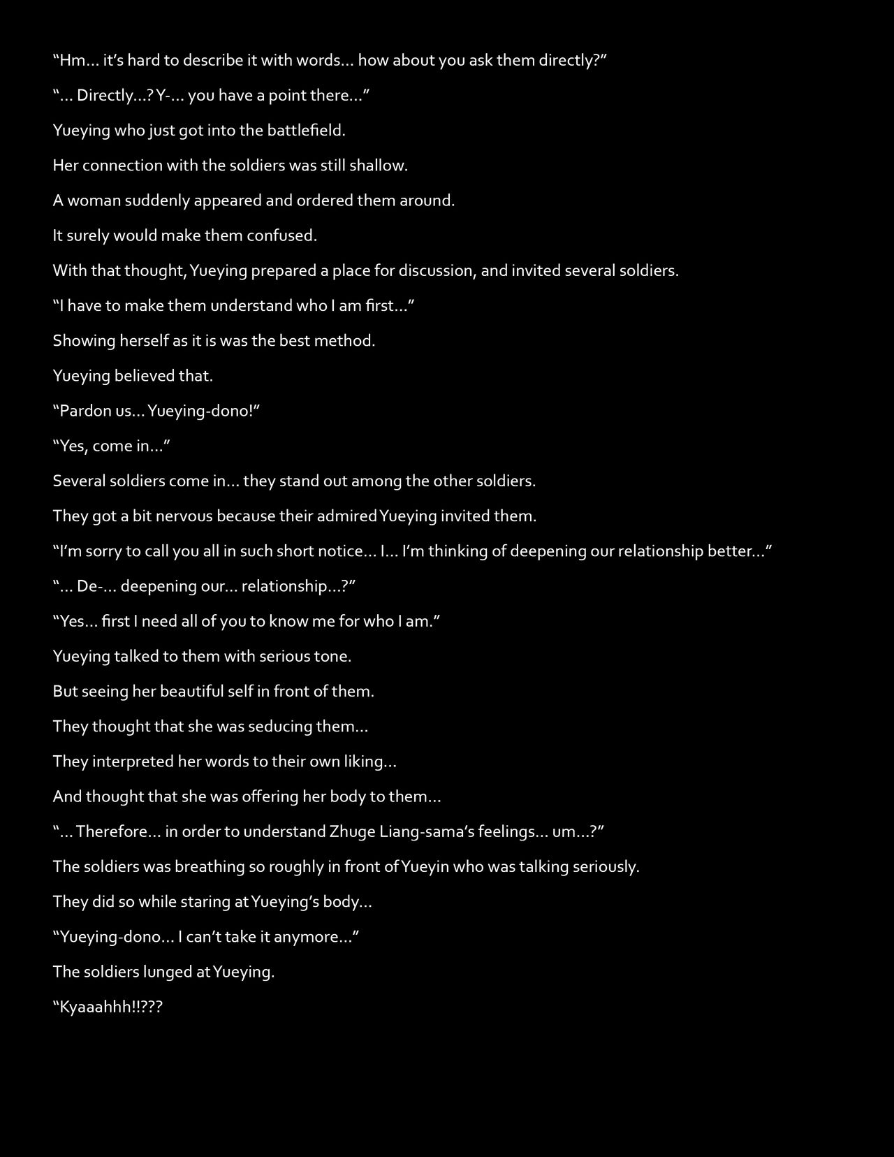 Chou Ryoujoku Musou  Huang Yueying page 3 full