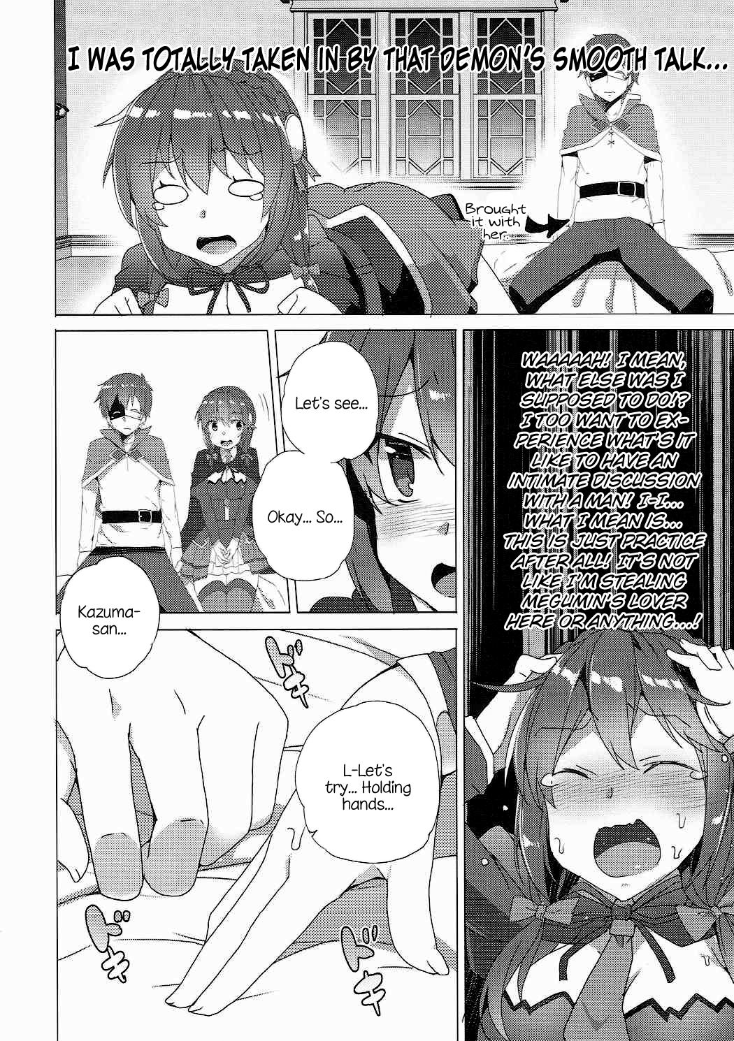Kono Subarashii Kouma no Musume-tachi to 3P o! | Threesome with These Wonderful Crimson Demon Girls! page 9 full