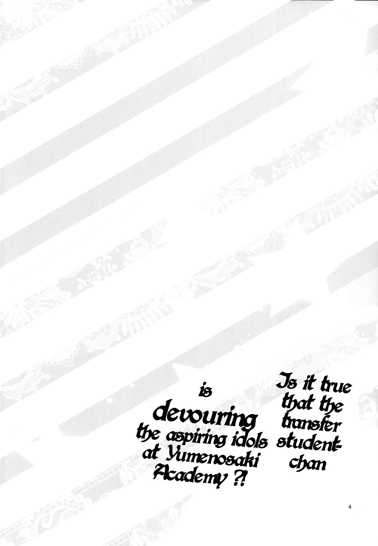 Yumenosaki Gakuin no Tenkousei-chan ga Idol no Tamago o Kuiarashiteru tte Hontou desu ka!? page 4 full