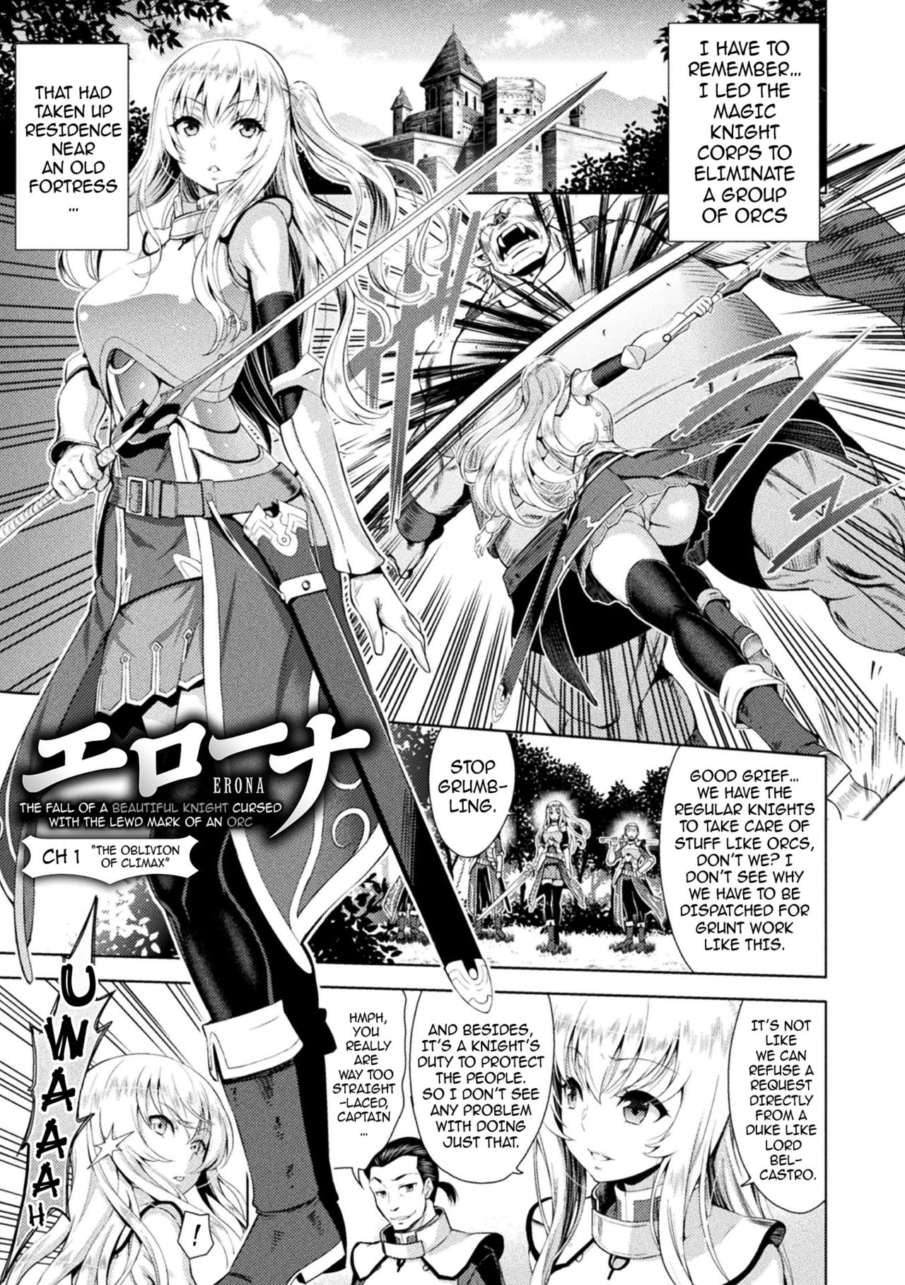 ERONA Orc no Inmon ni Okasareta Onna Kishi no Matsuro page 9 full