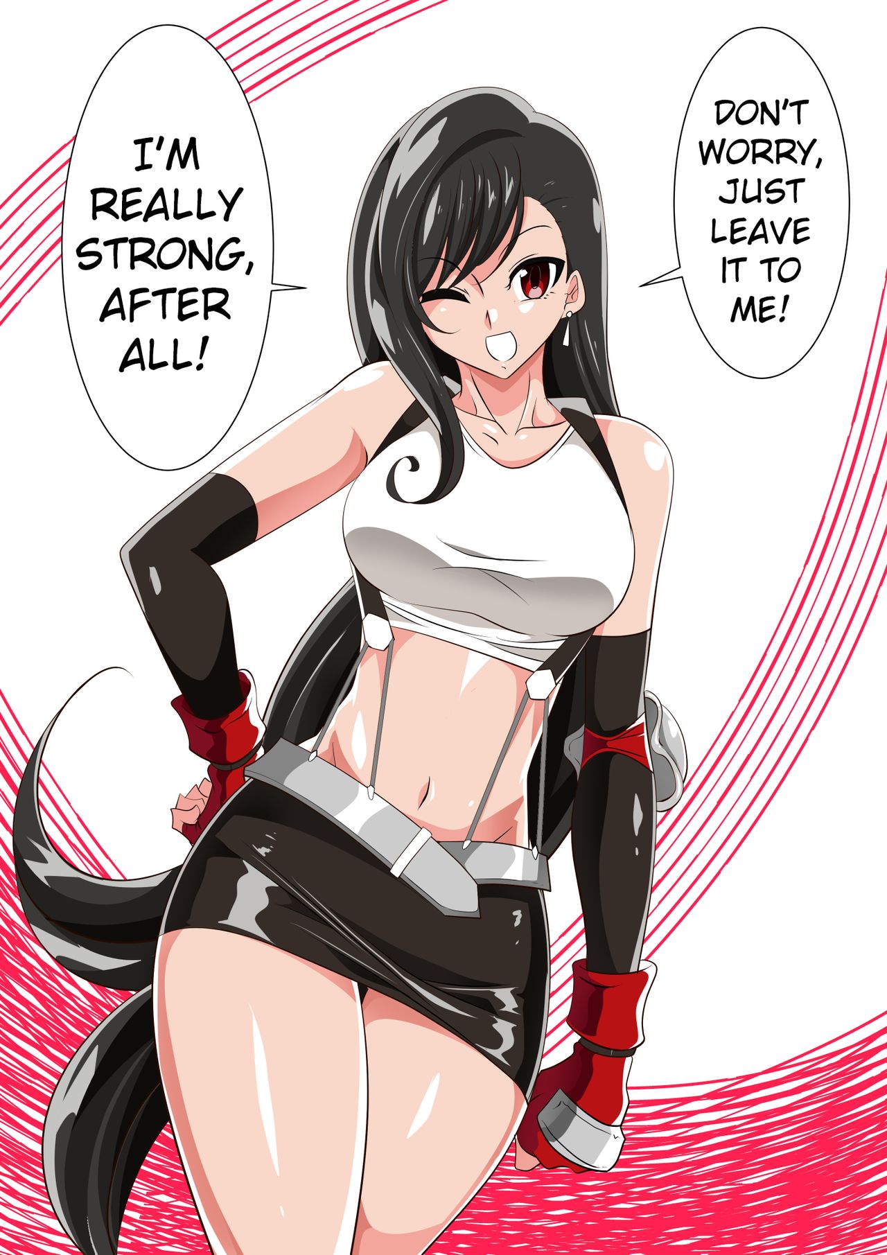 Tifa VS Saimin Oji-san  | Tifa VS Old Man Hypnotist page 1 full