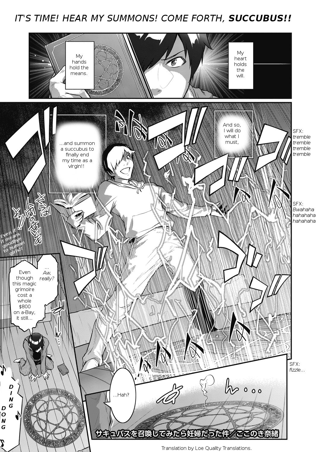 Succubus o Shoukan Shitemitara Ninpu datta Ken | I Figured I'd Try and Summon a Succubus, but... page 1 full
