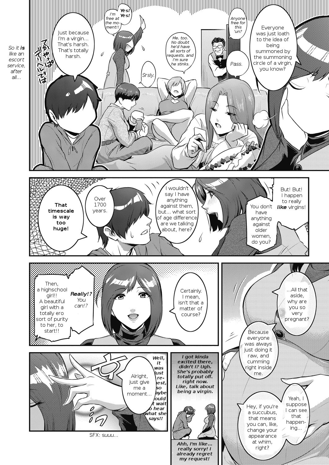 Succubus o Shoukan Shitemitara Ninpu datta Ken | I Figured I'd Try and Summon a Succubus, but... page 4 full