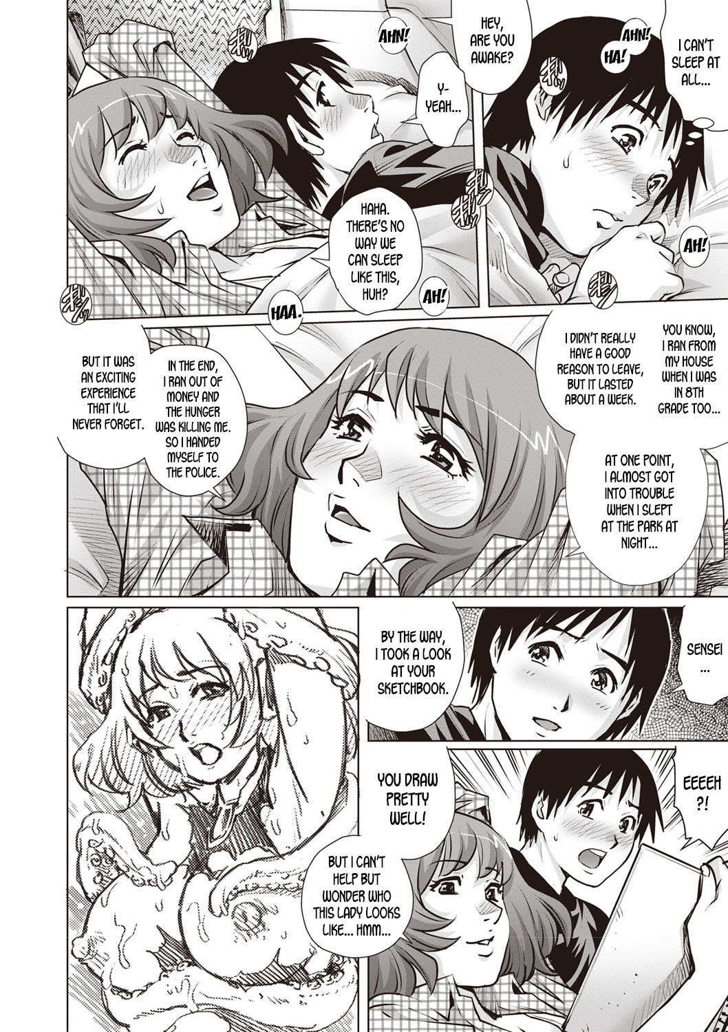 Shachuuhaku no Yoru ni... | Spending the Night in the Car... page 8 full