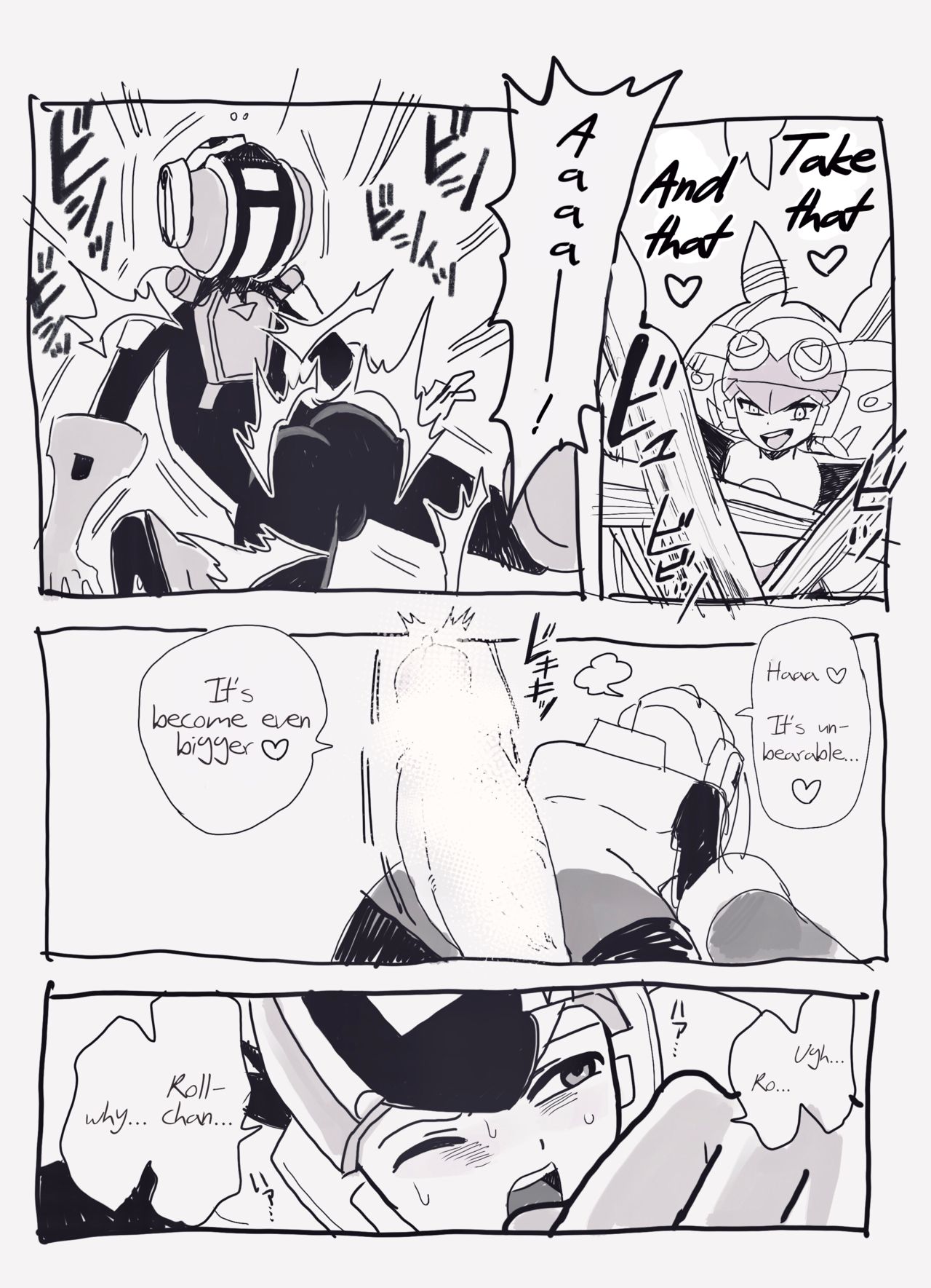 Exe Futanari Dark Roll chan x Rockman page 3 full