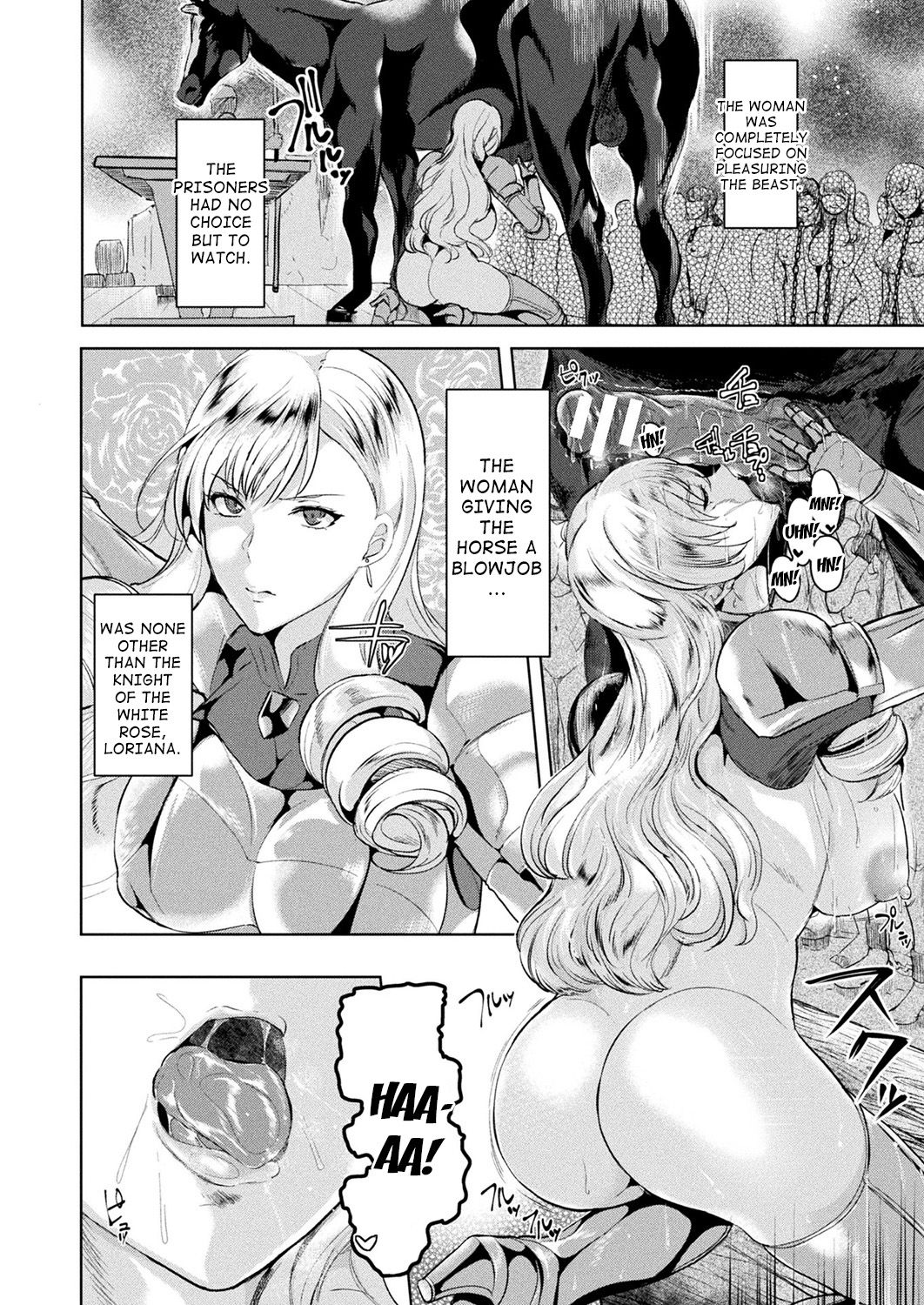Shiro Bara no Kishi Loriana ~Koukai Juuzoku~ | White Rose Knight Loriana ~Public Besitality~ page 4 full