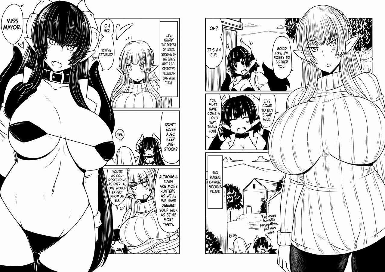 Elf-san to Succubus-san. | An Elf And A Succubus. page 2 full
