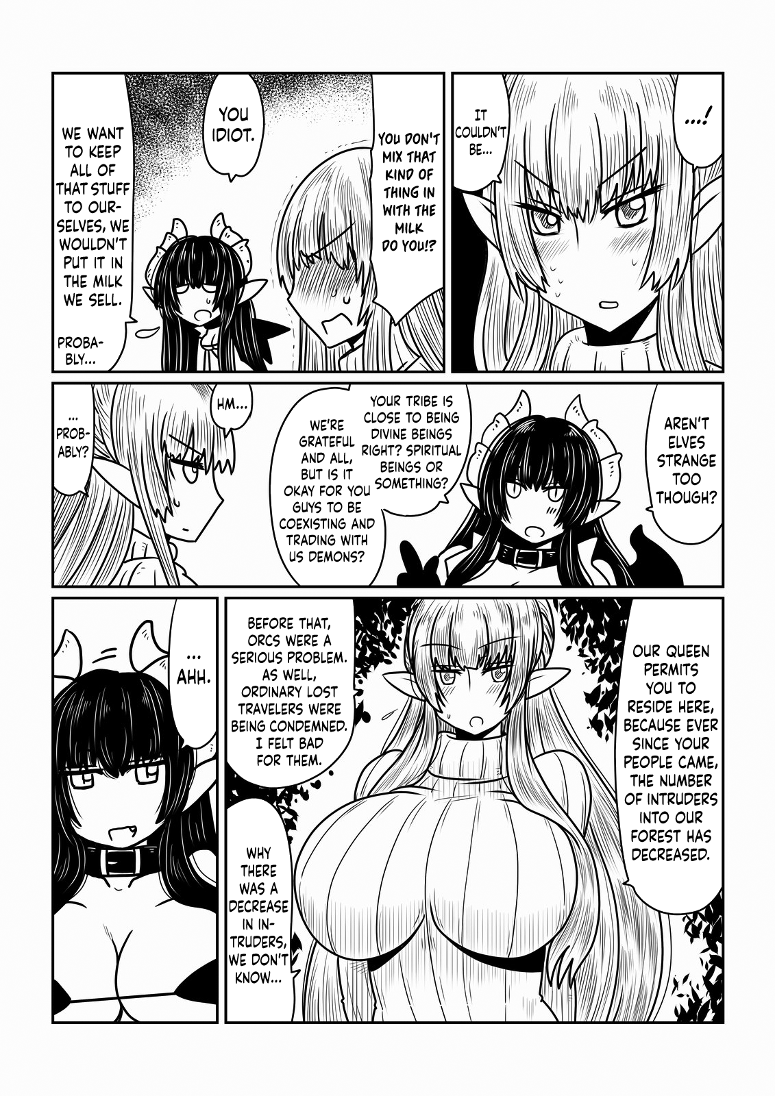 Elf-san to Succubus-san. | An Elf And A Succubus. page 4 full