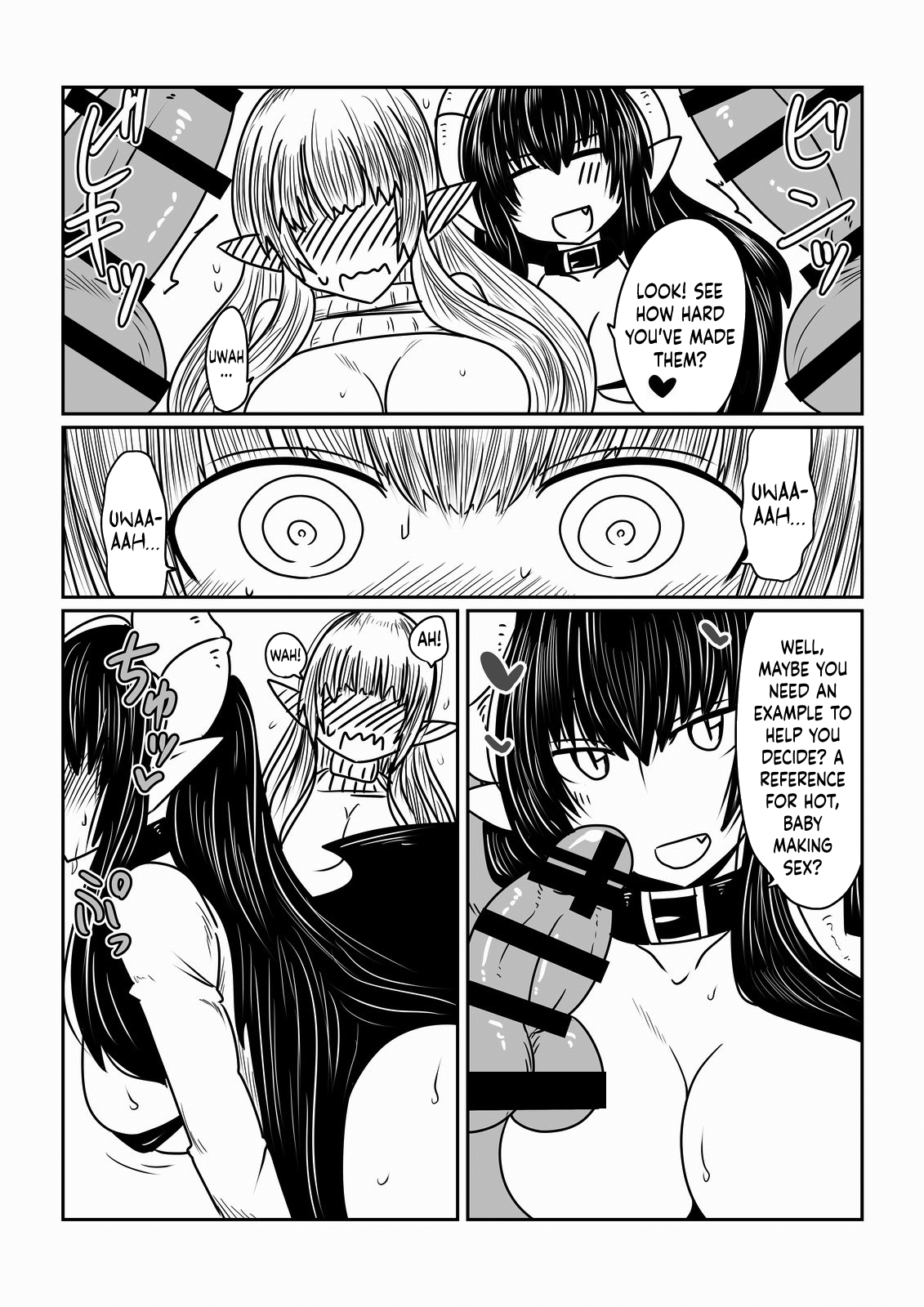 Elf-san to Succubus-san. | An Elf And A Succubus. page 9 full