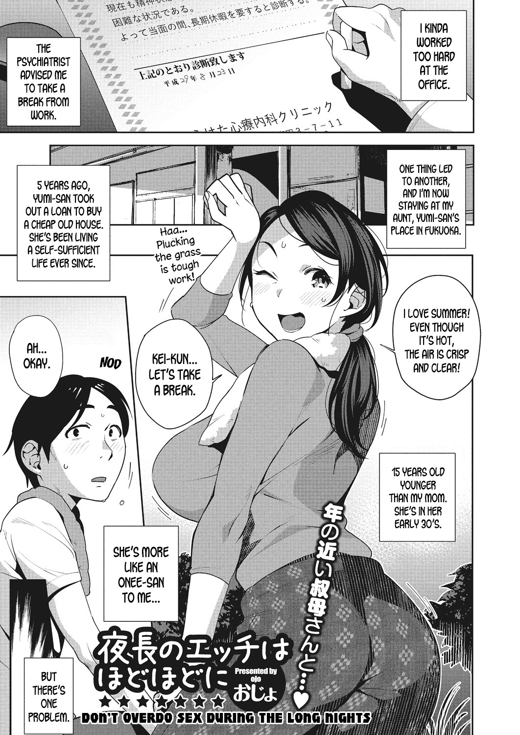 Yonaga no Ecchi wa Hodohodo ni | Don't Overdo Sex During the Long Nights page 1 full