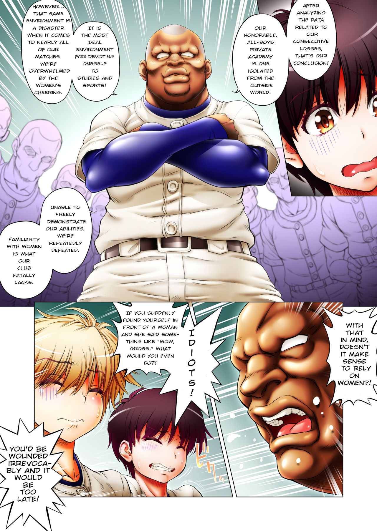 Mannen Saikai Yakyuubu o Josou de Zenryoku Ouen!? | An Eternally Lowest-Ranked Baseball Club Fully Supported By Crossdressing!? page 3 full