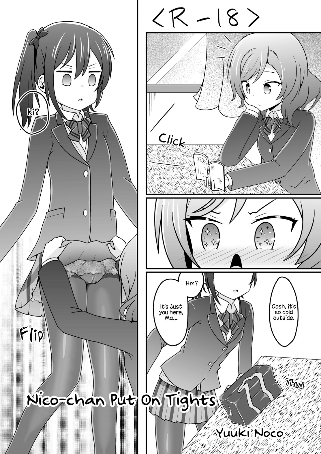 Haikei Nico-chan ga Tights o Haiteki mashita | Nico-chan Put On Tights page 1 full