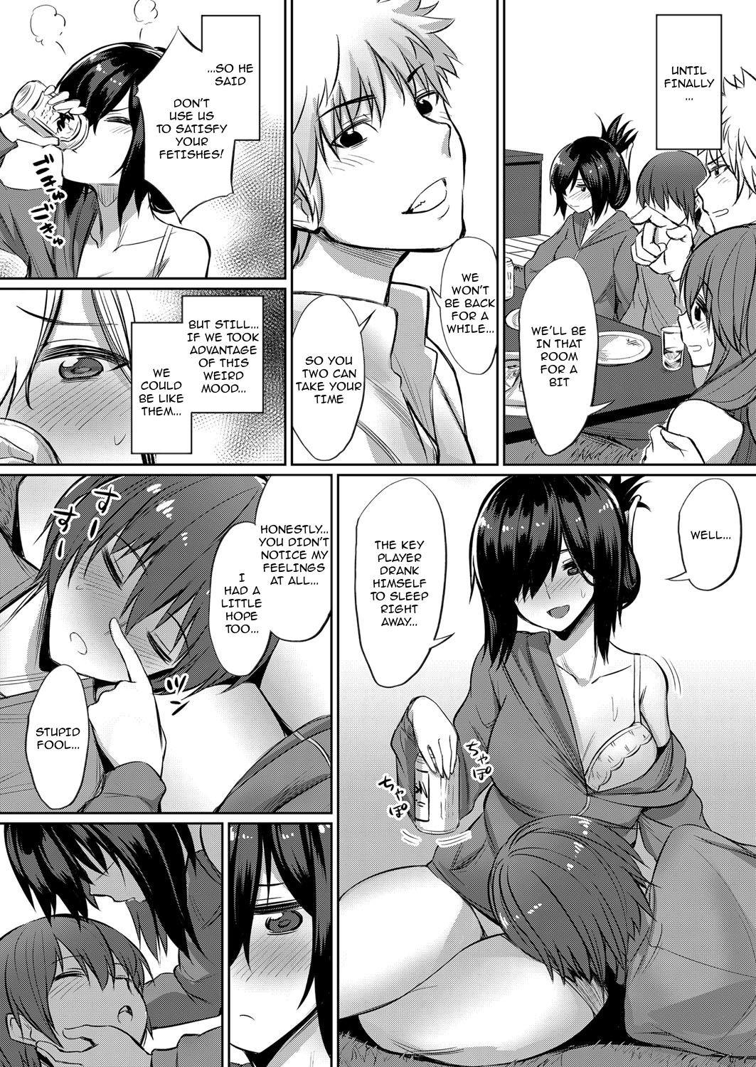 Horoyoi 3P Sex Lesson ~Yuujin Couple Koi no Tehodoki~ | Tipsy Threesome Sex Lesson ~Romance Training with a Friendly Couple~ page 3 full