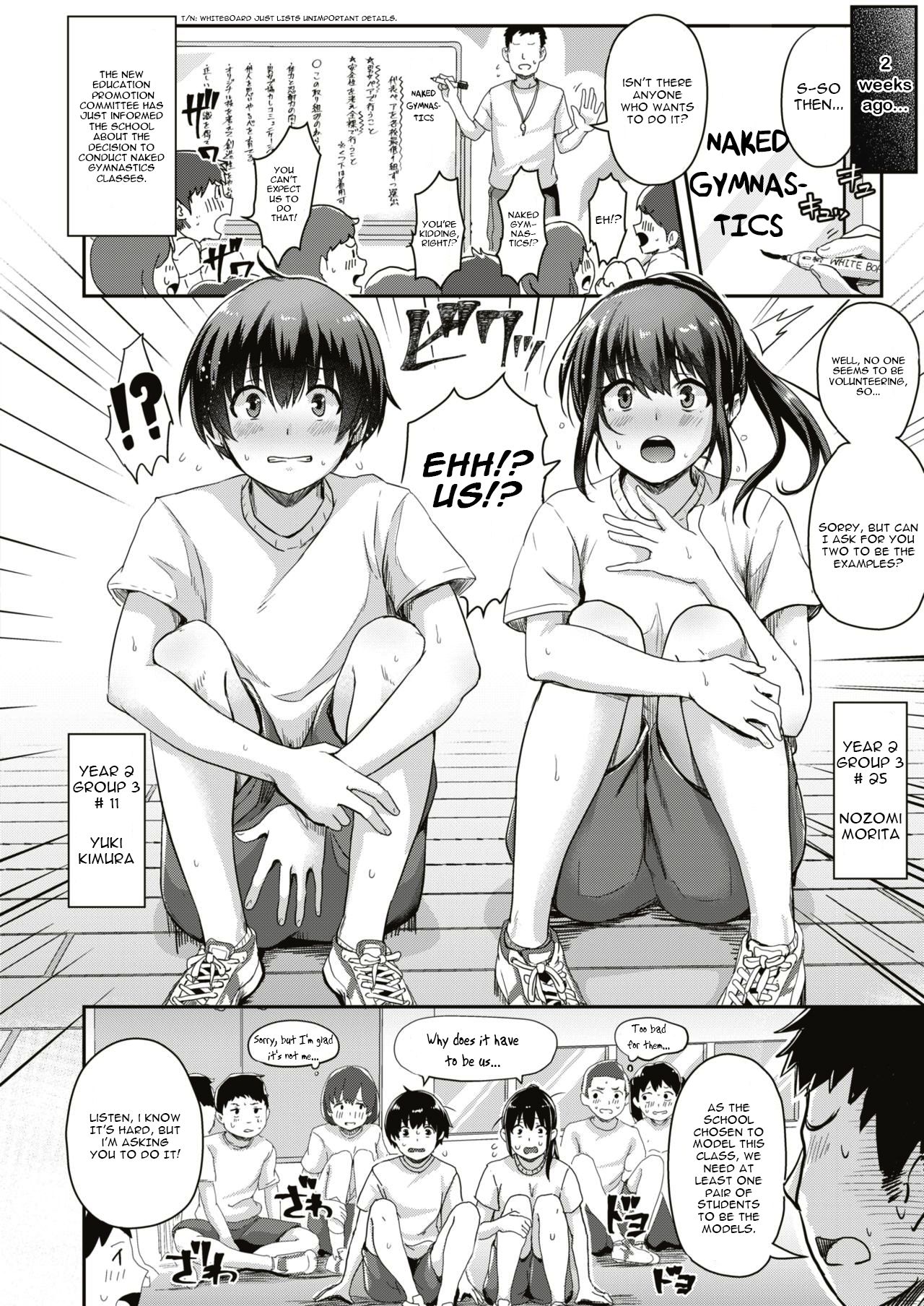 Danjo Pair de Yarou! Zenra-gumi Taisou  | Naked Gymnastics: Let's Do It In a Male and Female Pair! page 2 full