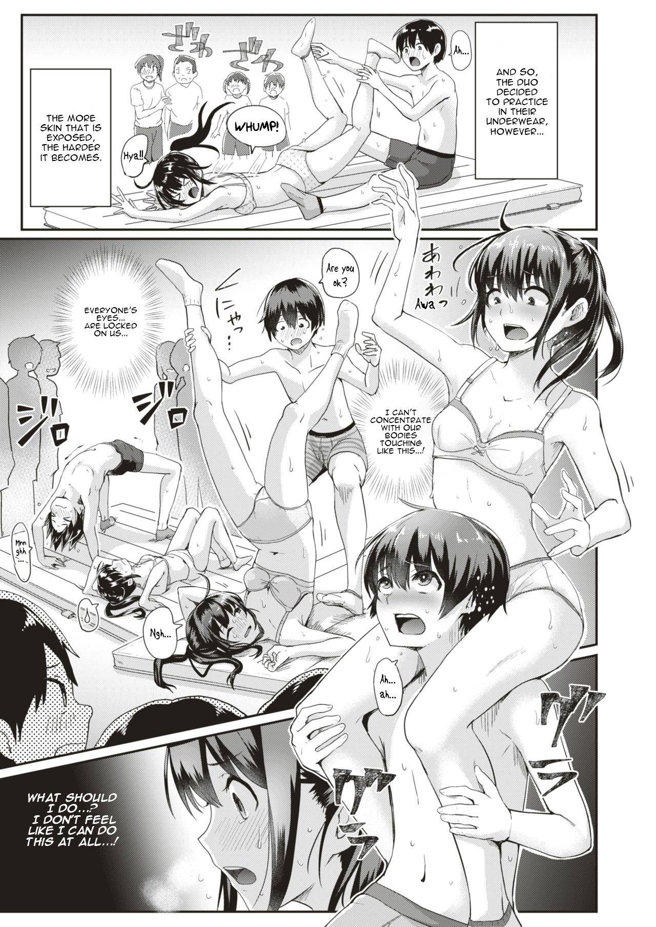 Danjo Pair de Yarou! Zenra-gumi Taisou  | Naked Gymnastics: Let's Do It In a Male and Female Pair! page 5 full