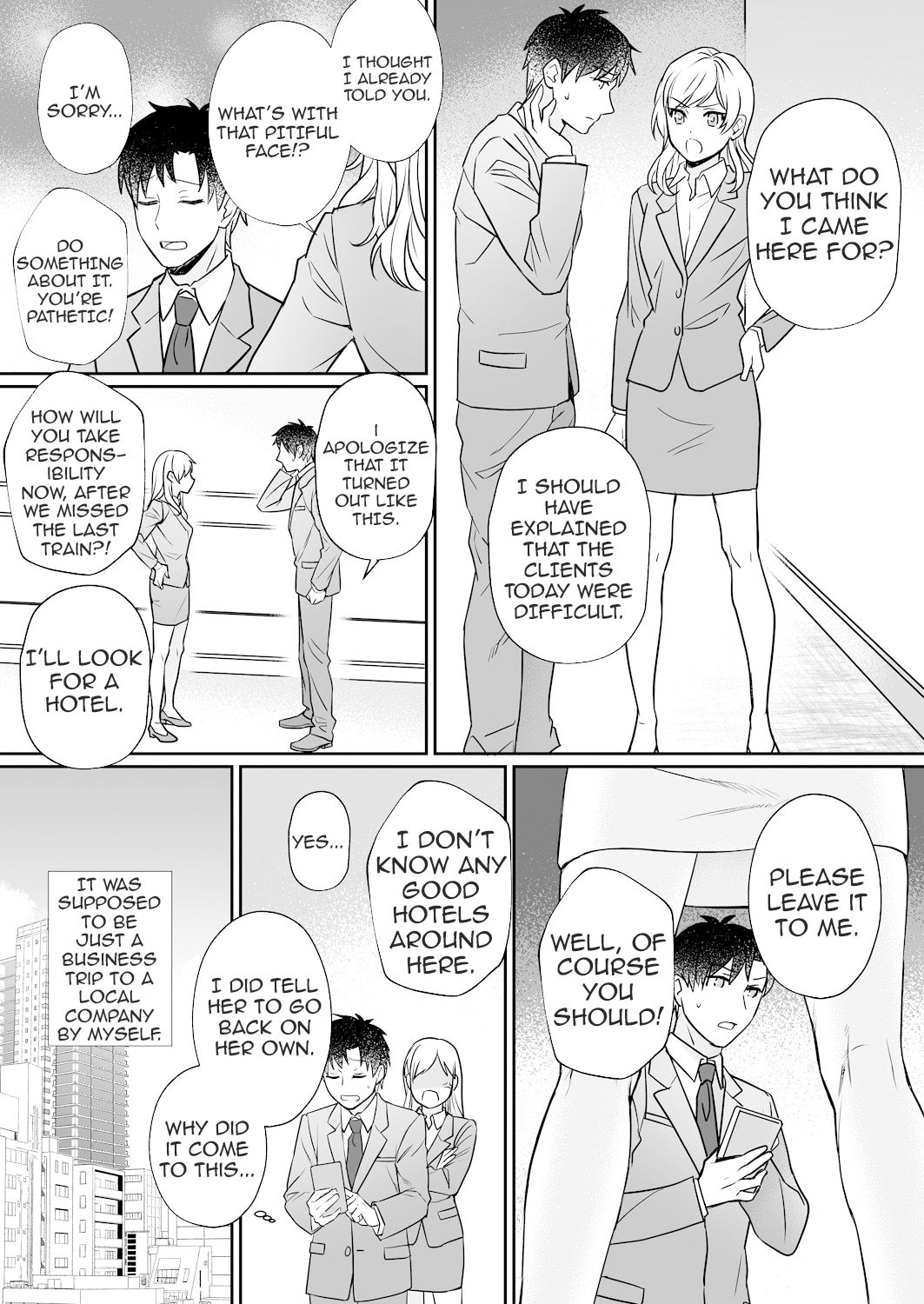 Capsule Hotel ni Tomattara Oni Joushi ga Ore no Shita de Torogao ni Natta 1-3 | Staying at a capsule hotel my demon boss makes a torogao under me Ch. 1-3 page 3 full