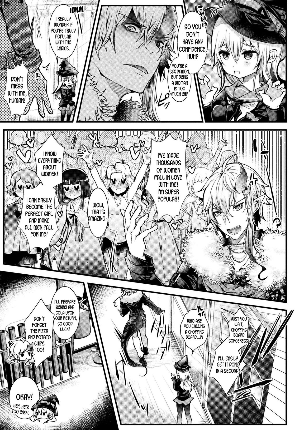 TS Inma wa Zettai Mesu Ochi nanka Shinai! | The Genderswapped Incubus Will Not Break Down From Sex! page 3 full