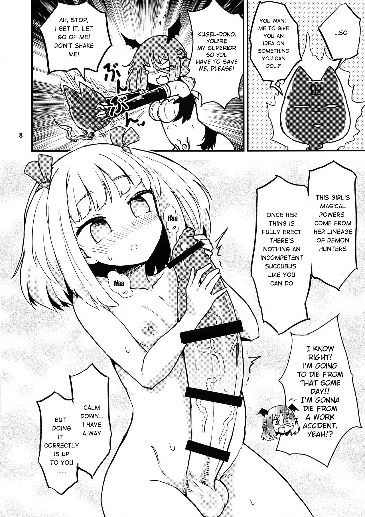 Yowayowa Futanari Succubus-chan# 02 page 8 full