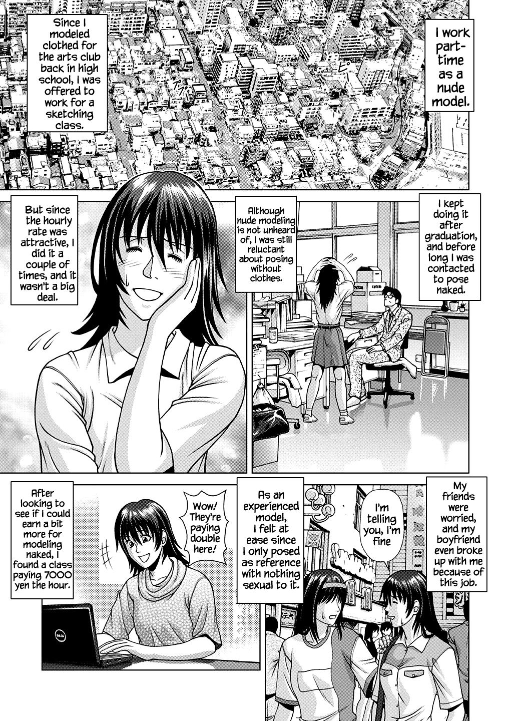 Nude Model ~Nibai no Jikyuu ni Tsurarete Damasaremashita~ page 2 full