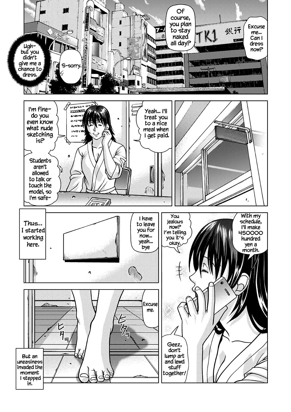 Nude Model ~Nibai no Jikyuu ni Tsurarete Damasaremashita~ page 8 full