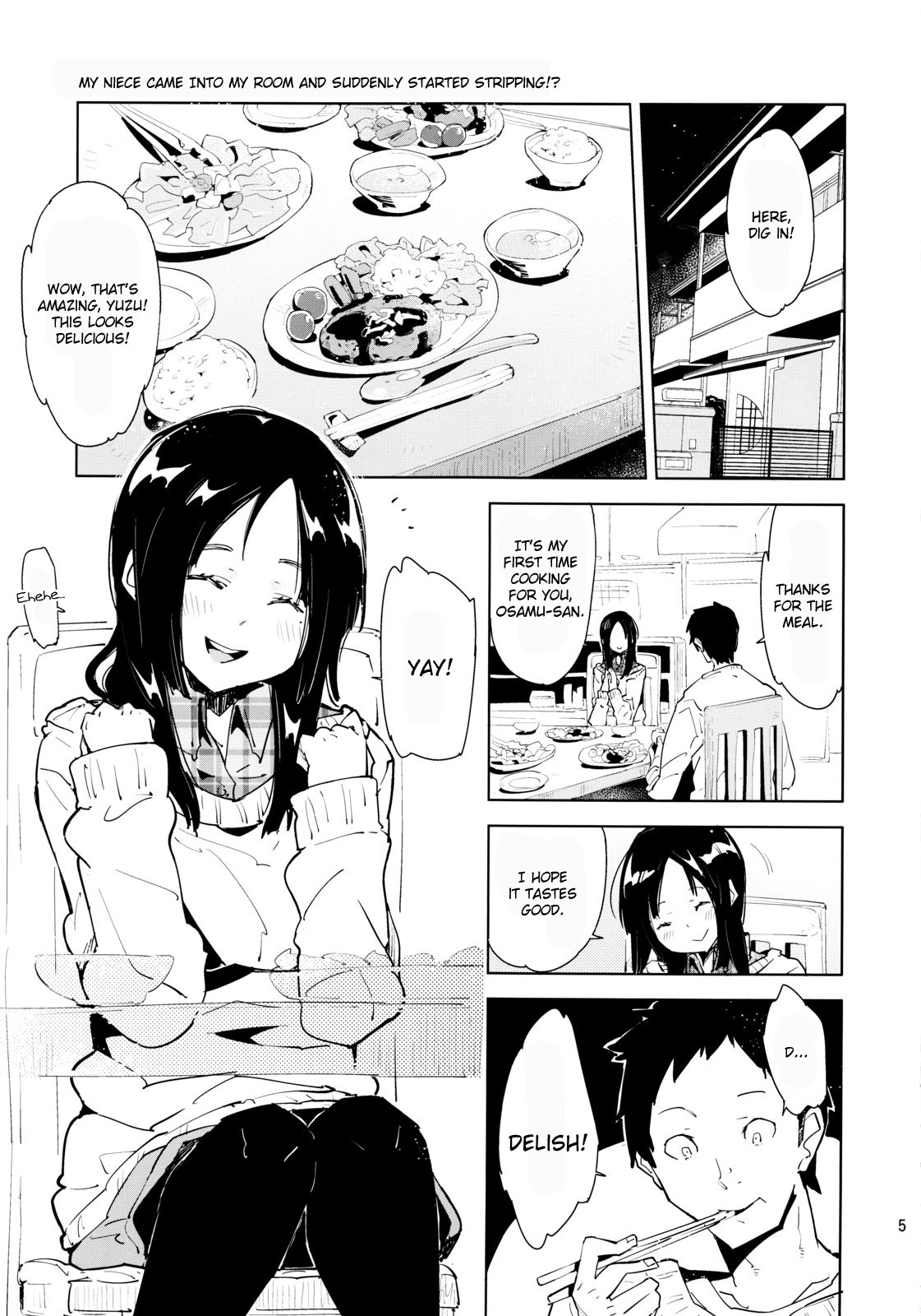 Mei ga Heya ni yattekita to Omottara Kyuu ni Fuku wo Nugi hajimete!? | My Niece Came Into My Room and Suddenly Started Stripping!? page 4 full
