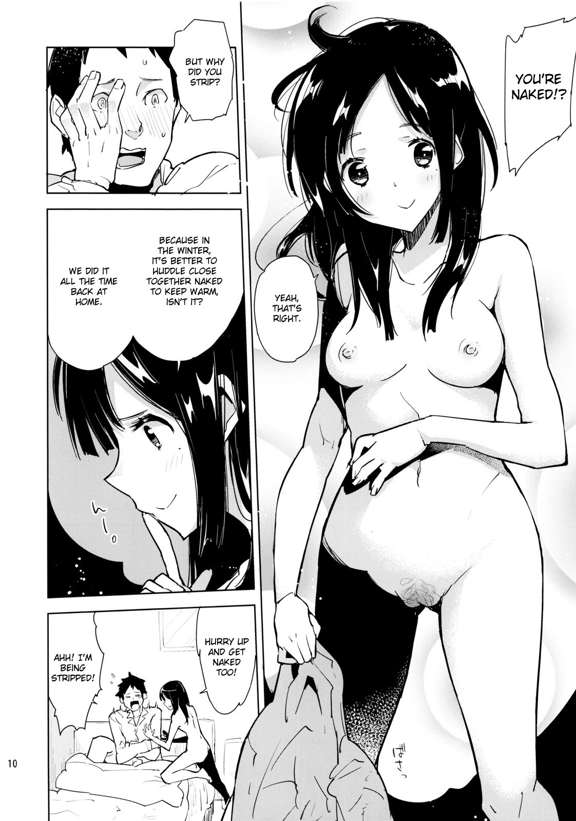 Mei ga Heya ni yattekita to Omottara Kyuu ni Fuku wo Nugi hajimete!? | My Niece Came Into My Room and Suddenly Started Stripping!? page 9 full