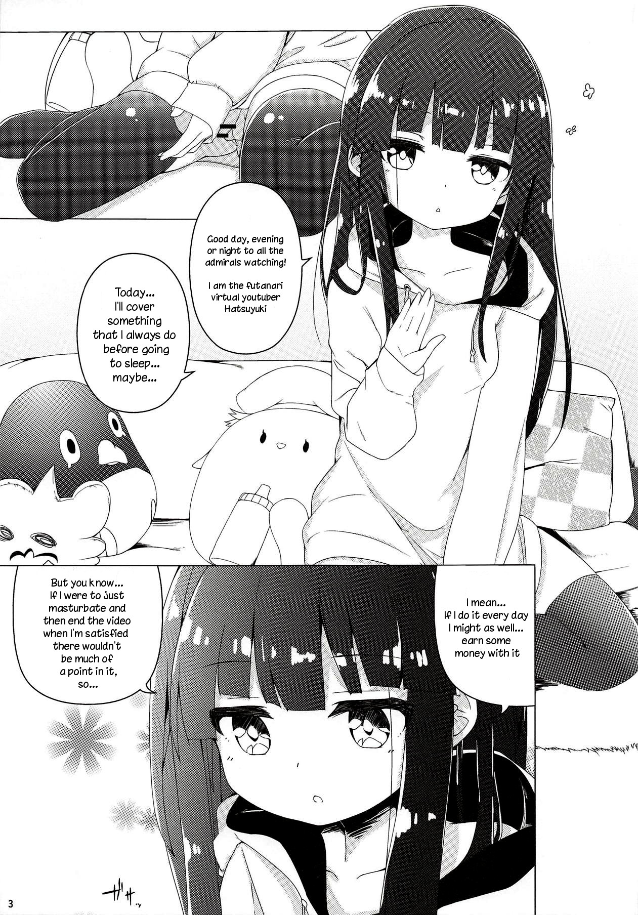 Virtual Futanari YouTuber Musume Hatsuyuki-chan no Onaho Jikkyou Shouhin Review Douga page 4 full