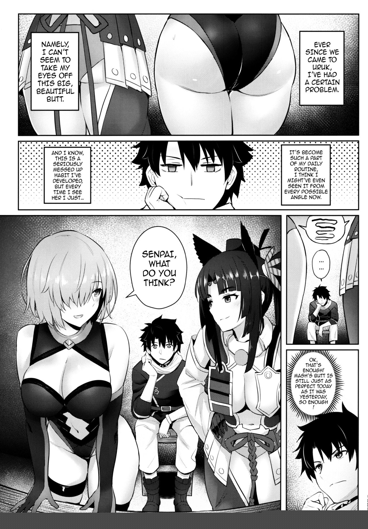 Mash no Bishiri Inmu | Mash’s Big, Beautiful Butt Wet Dreams page 3 full