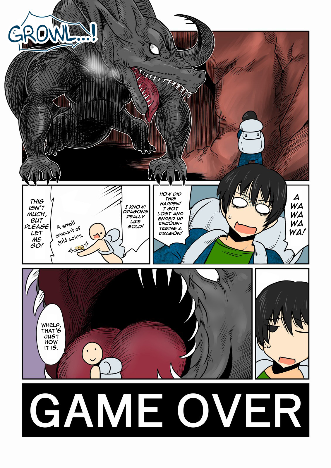 Game Over -Black Dragon Hen- | Game Over -Black Dragon Edition- page 1 full