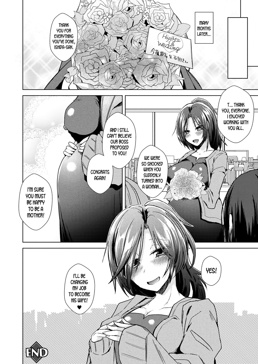 Nerae! Nyotaika Kotobukitaisya | Let's Aim For It! Turn into a Woman, Get Married and Resign from Work! page 10 full