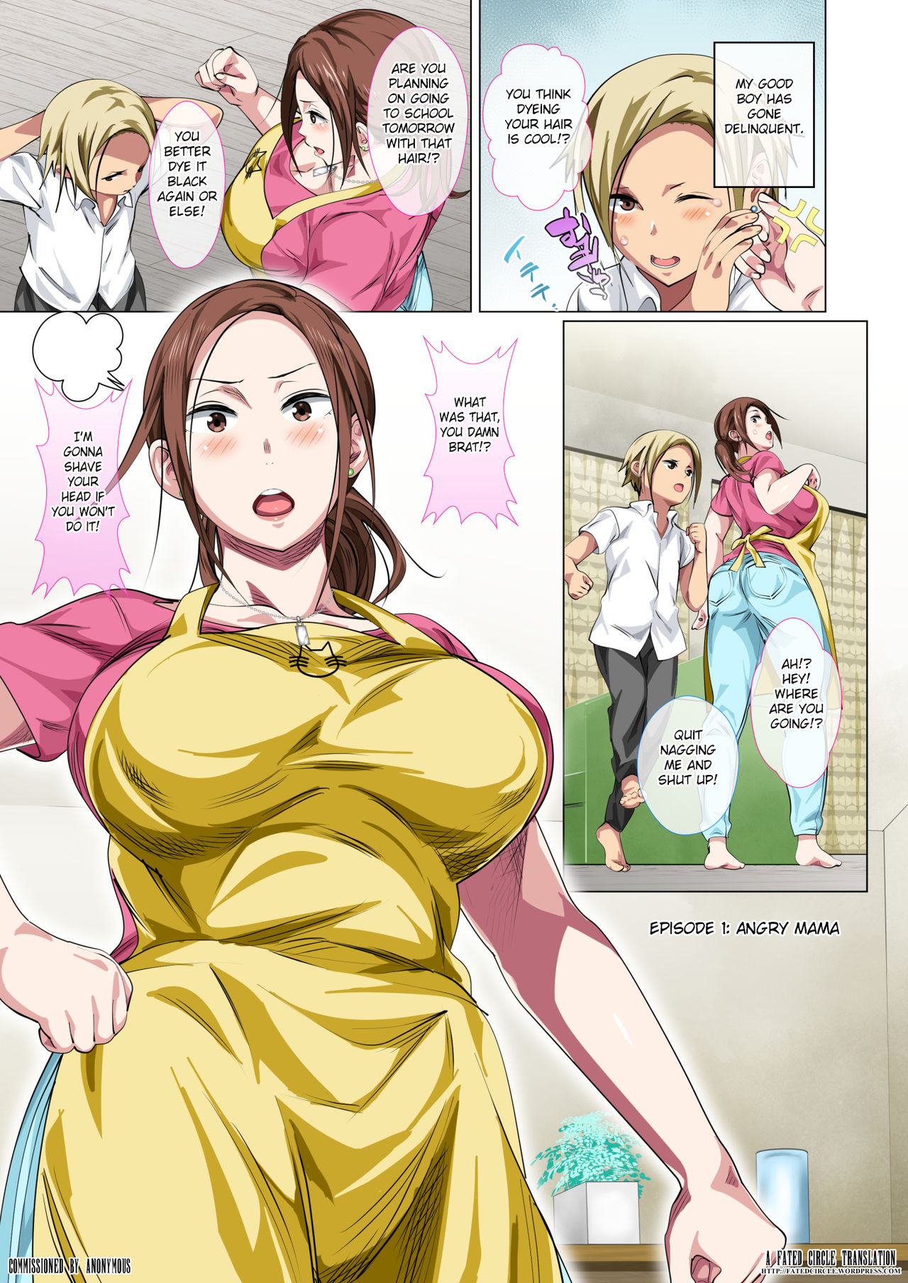 Okorinbo Mama no Amayakashi Sex de Furyou Musuko ga Kousei Shita Hanashi page 3 full