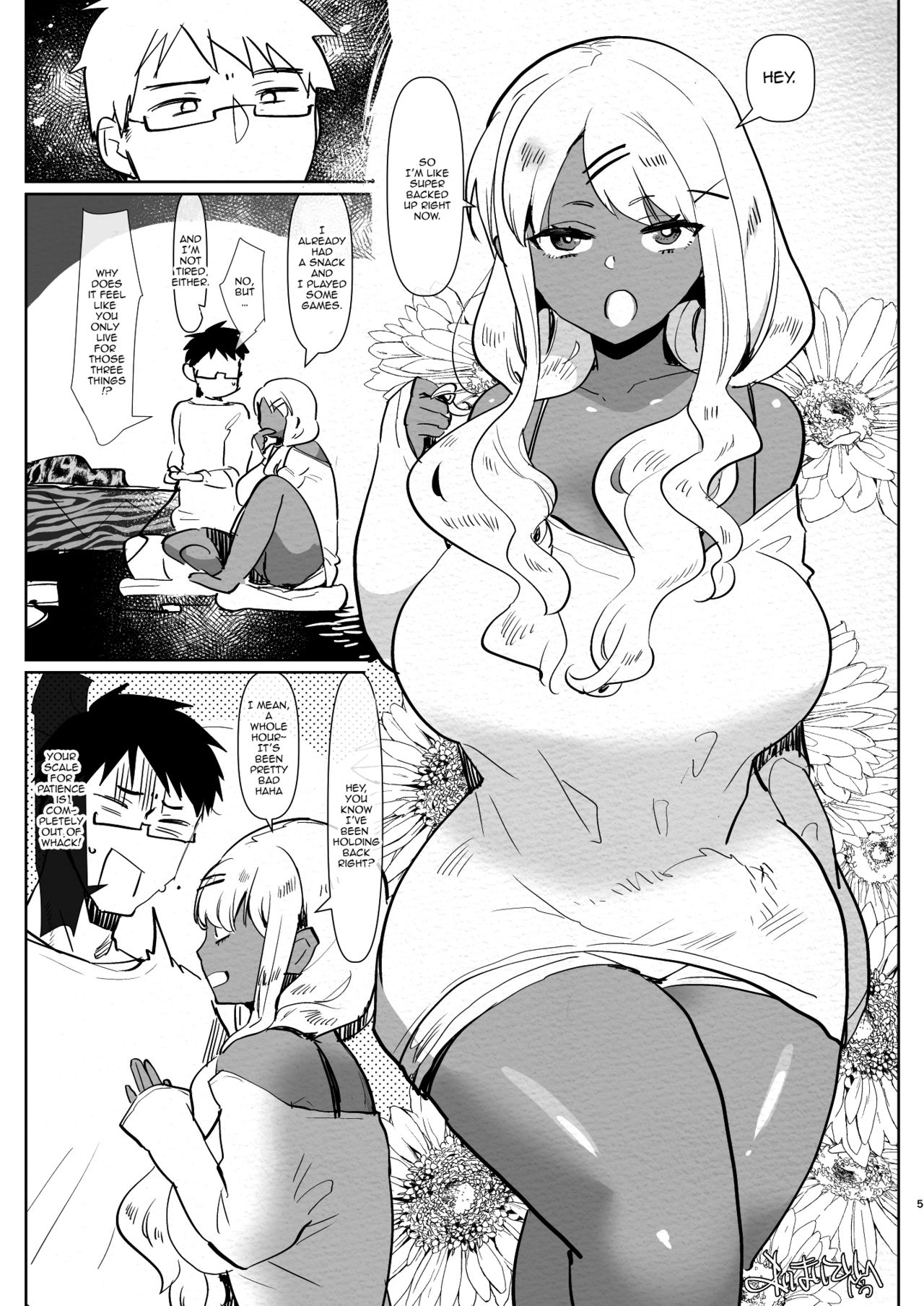 Futanari Kyokon Kuro Gal Kanojo to Benkyou Oheya Date da to Omottara Soku Onaho Atsukai Fukujuu Gyaku Anal nante... | What I Thought Was Going To Be A Study Date page 4 full