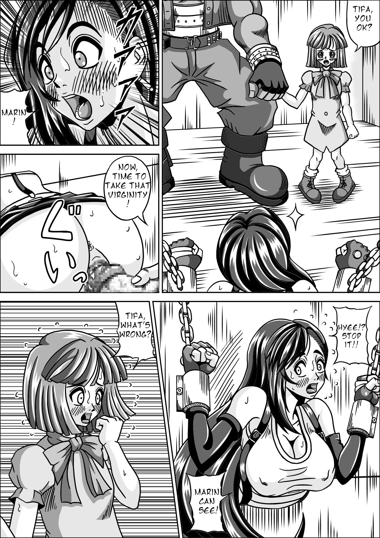 Ryoujoku Choukyou Kabe Tifa | Rape Training Wall Tifa page 8 full
