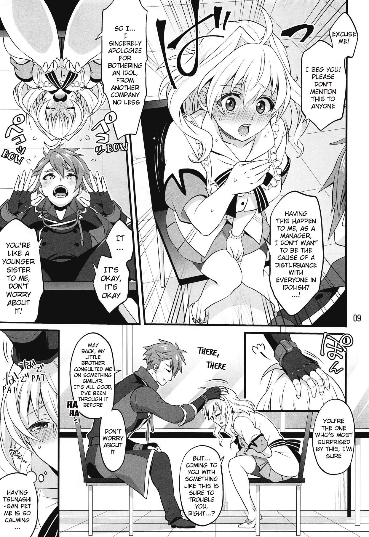 Futanari ni Natte Shimatta Tajimusho Manager no Watashi ga Eroero Beast de Wadai no Idol Tsunashi Ryunosuke-san o Osou nante...!? page 8 full