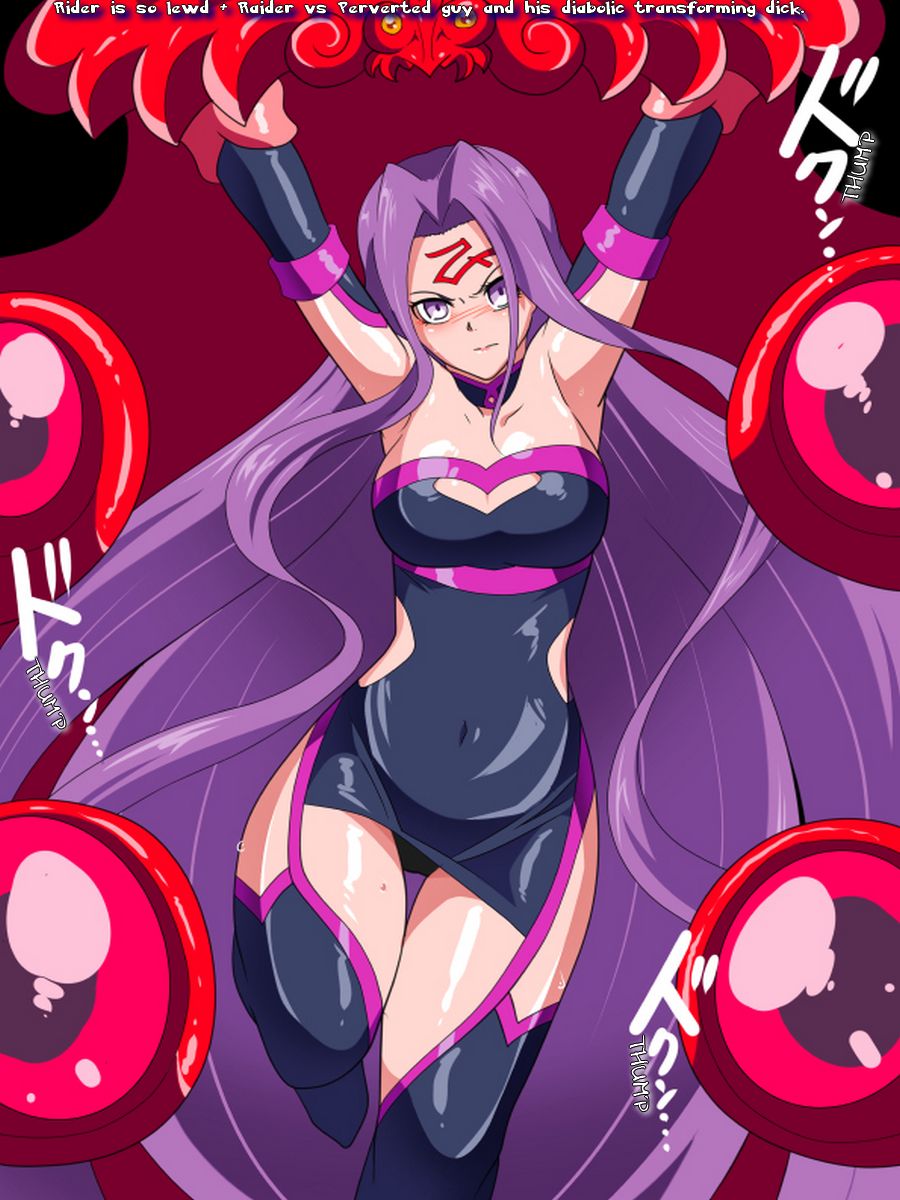 Rider-san wa Eroi + Rider VS HENTAI Onii-san Ma no Henkei Chinpo | Rider is so lewd + Rider vs Perverted guy and his diabolic transforming dick page 1 full