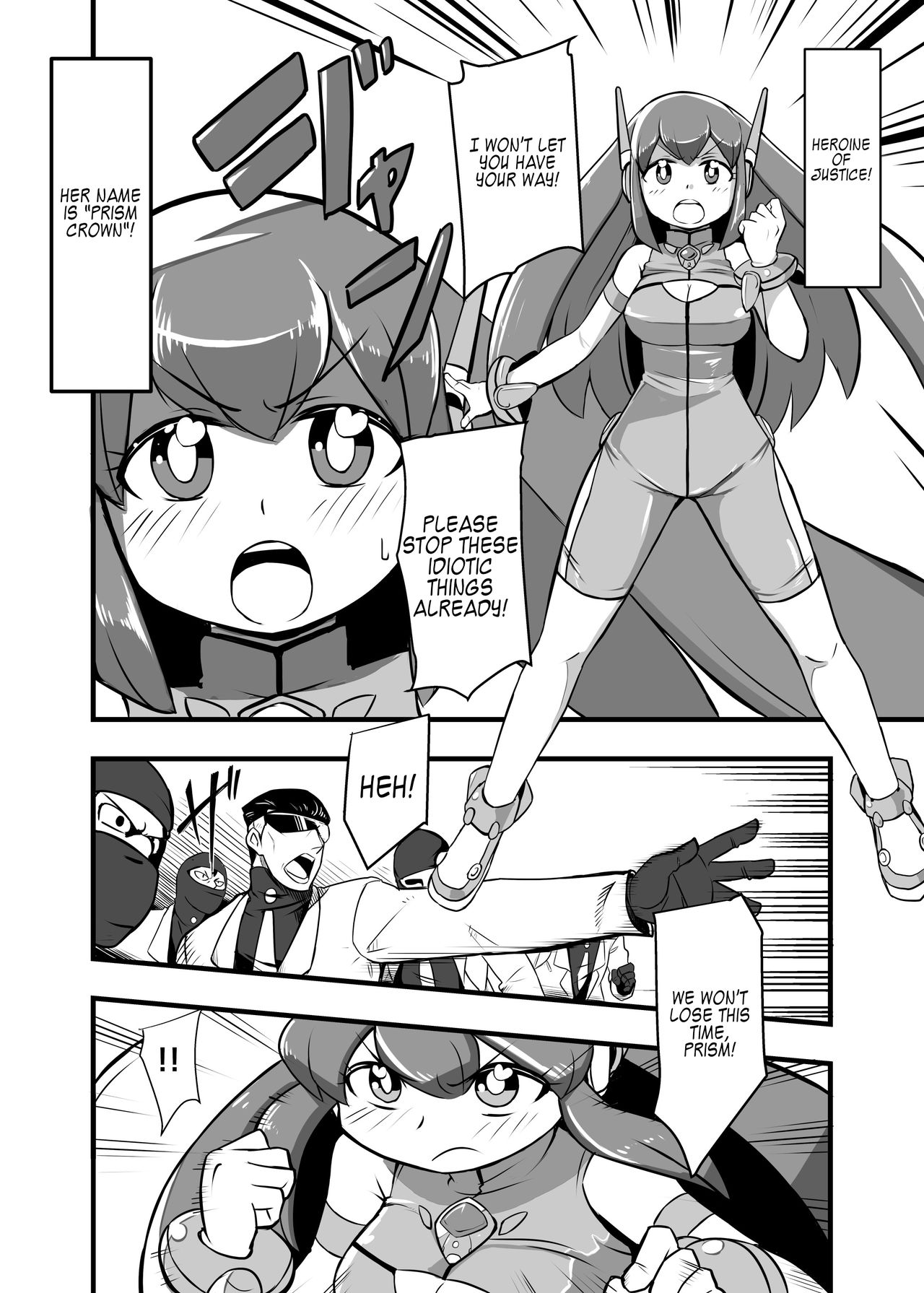 Aku no Soshiki ni Haiboku Shite Ryoujoku Sareru Henshin Heroine Prism Crown page 4 full