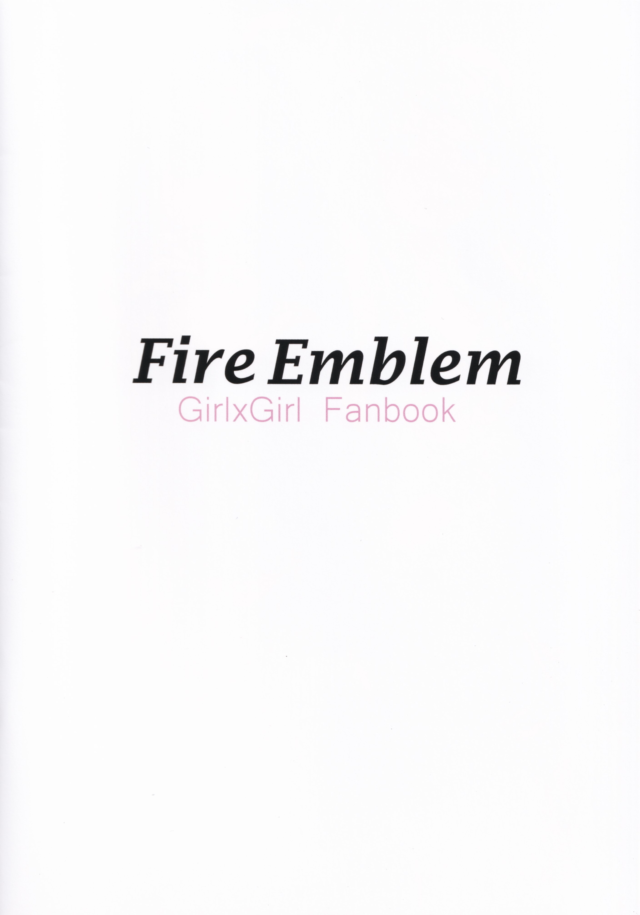 Fire Emblem Girl x Girl Fanbook page 2 full