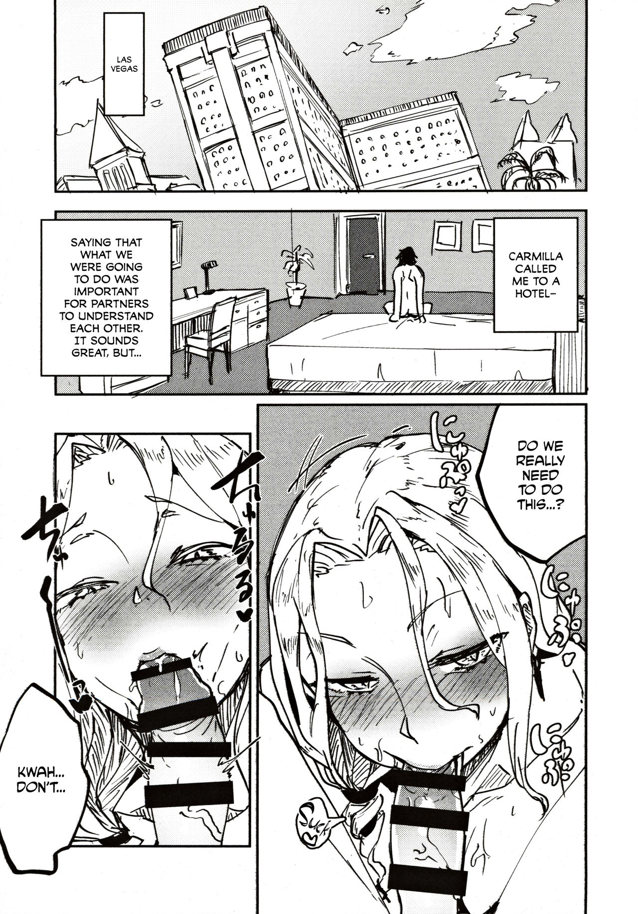 Carmilla-san no Ecchi na no ga Kakitakatta Hon | I Wanted To Draw A Book About Carmilla's Sexiness   =The Lost Light= page 4 full